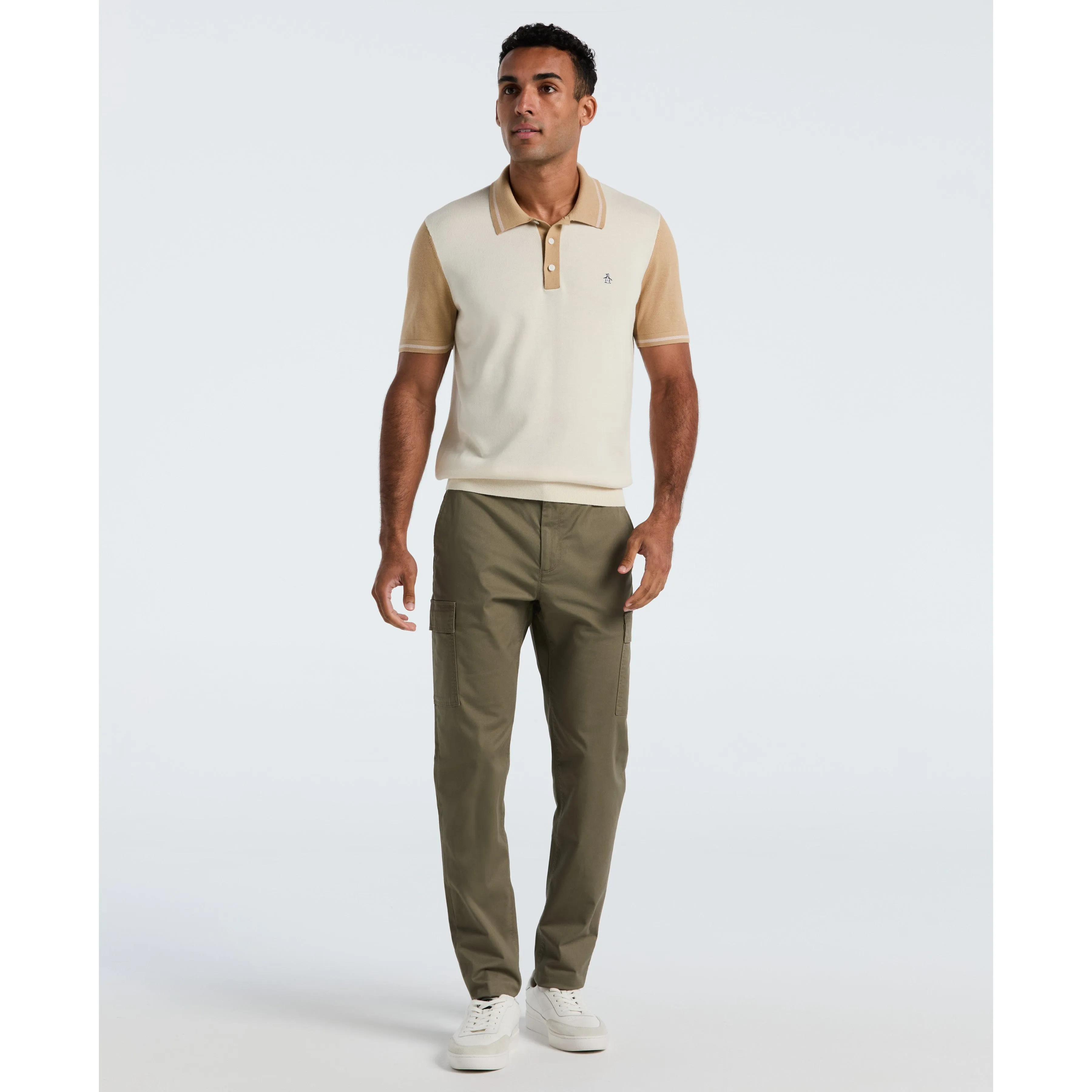 Cotton Colorblock Sweater Polo sold by Original Penguin product image thumbnail 3