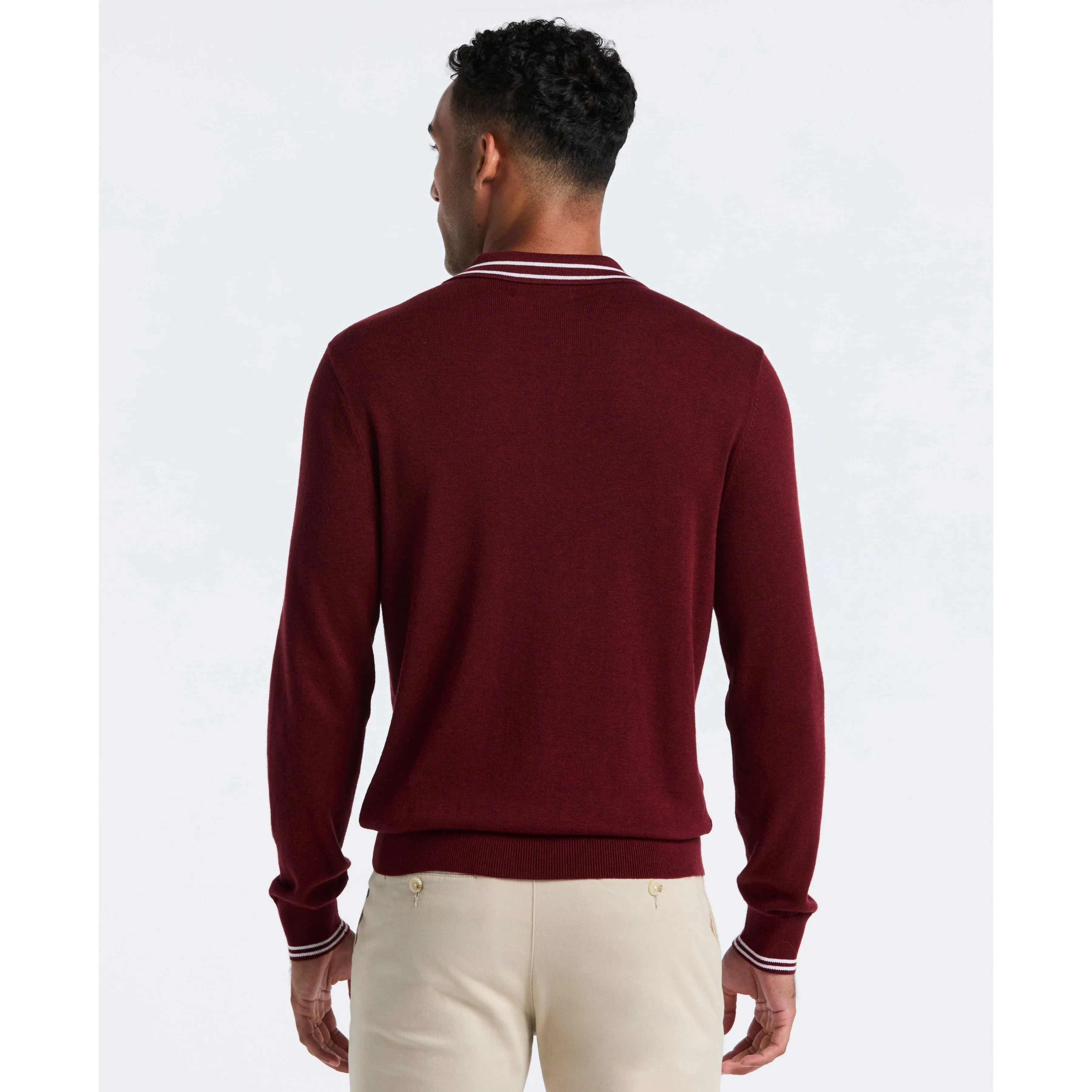 Tipped Quarter Zip Sweater Polo sold by Original Penguin product image thumbnail 2