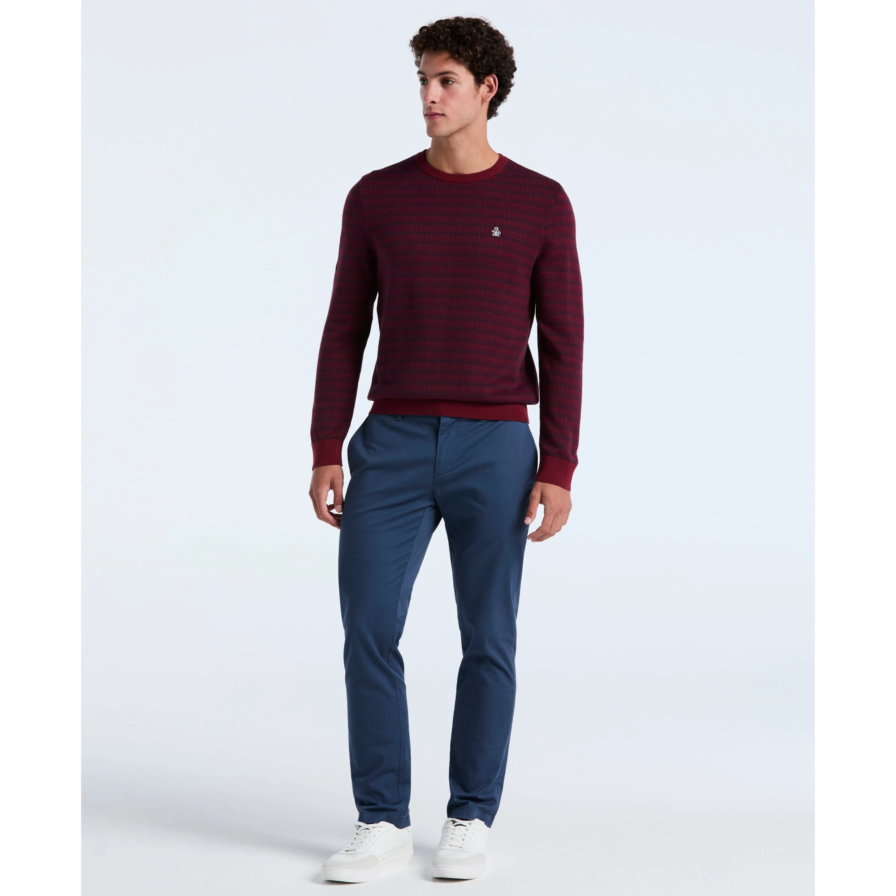 Geo Jacquard Crewneck Sweater sold by Original Penguin product image thumbnail 4