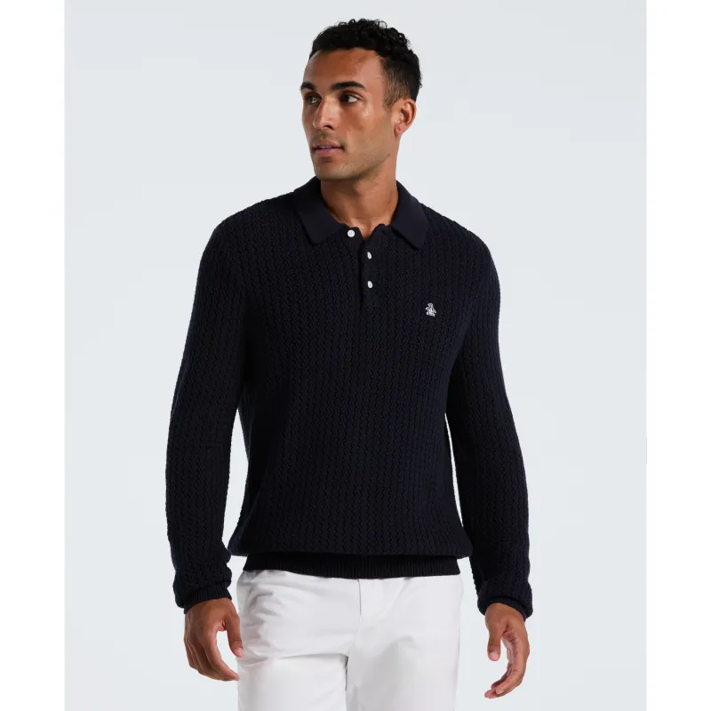 Zigzag Stitch Sweater Polo sold by Original Penguin