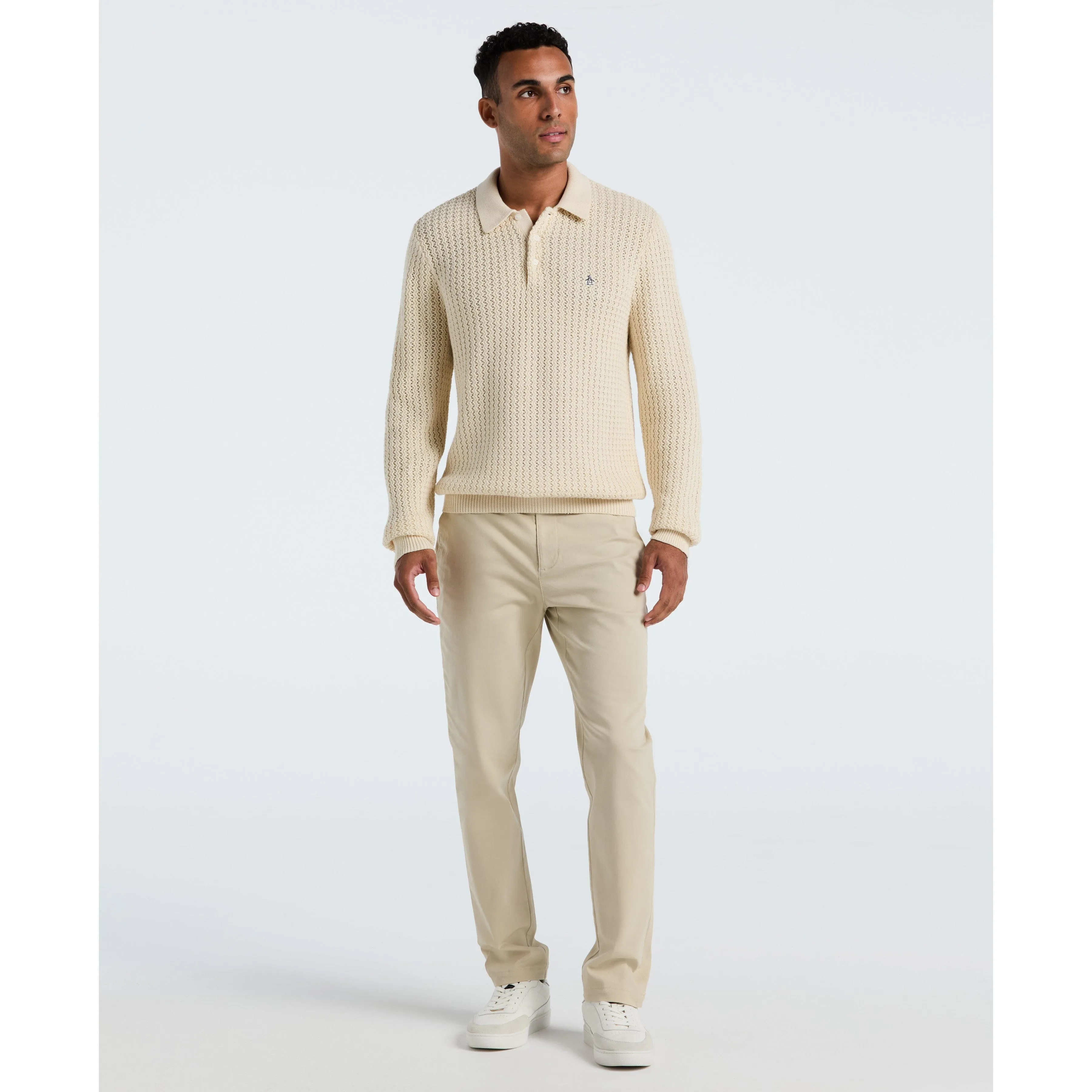 Zigzag Stitch Sweater Polo sold by Original Penguin product image thumbnail 3