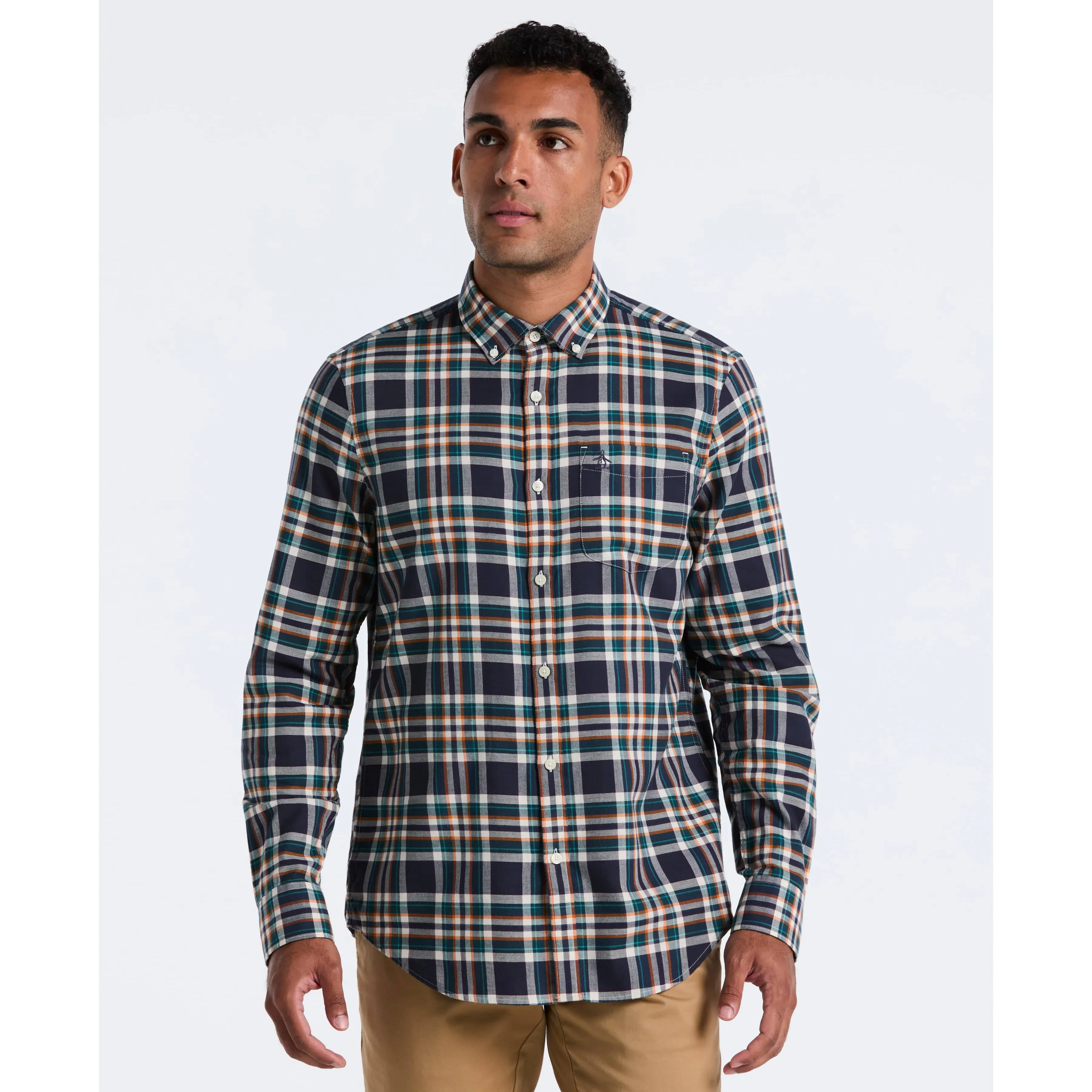 All-Over Plaid Button-Down Shirt sold by Original Penguin
