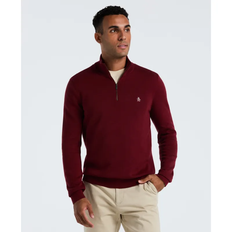 Quarter Zip Jersey Sweater sold by Original Penguin