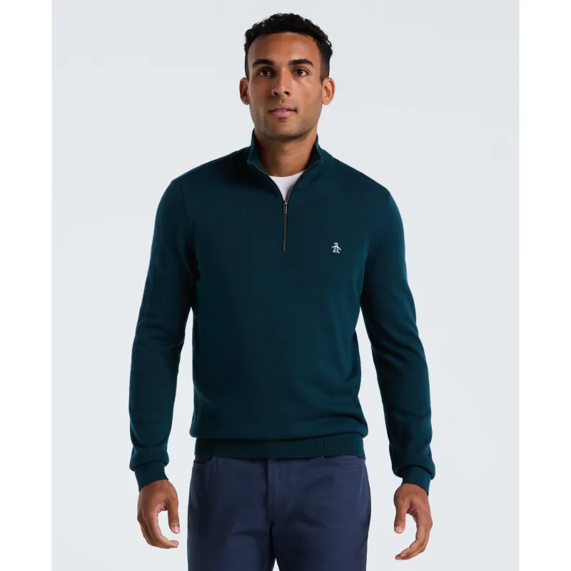Quarter Zip Jersey Sweater sold by Original Penguin