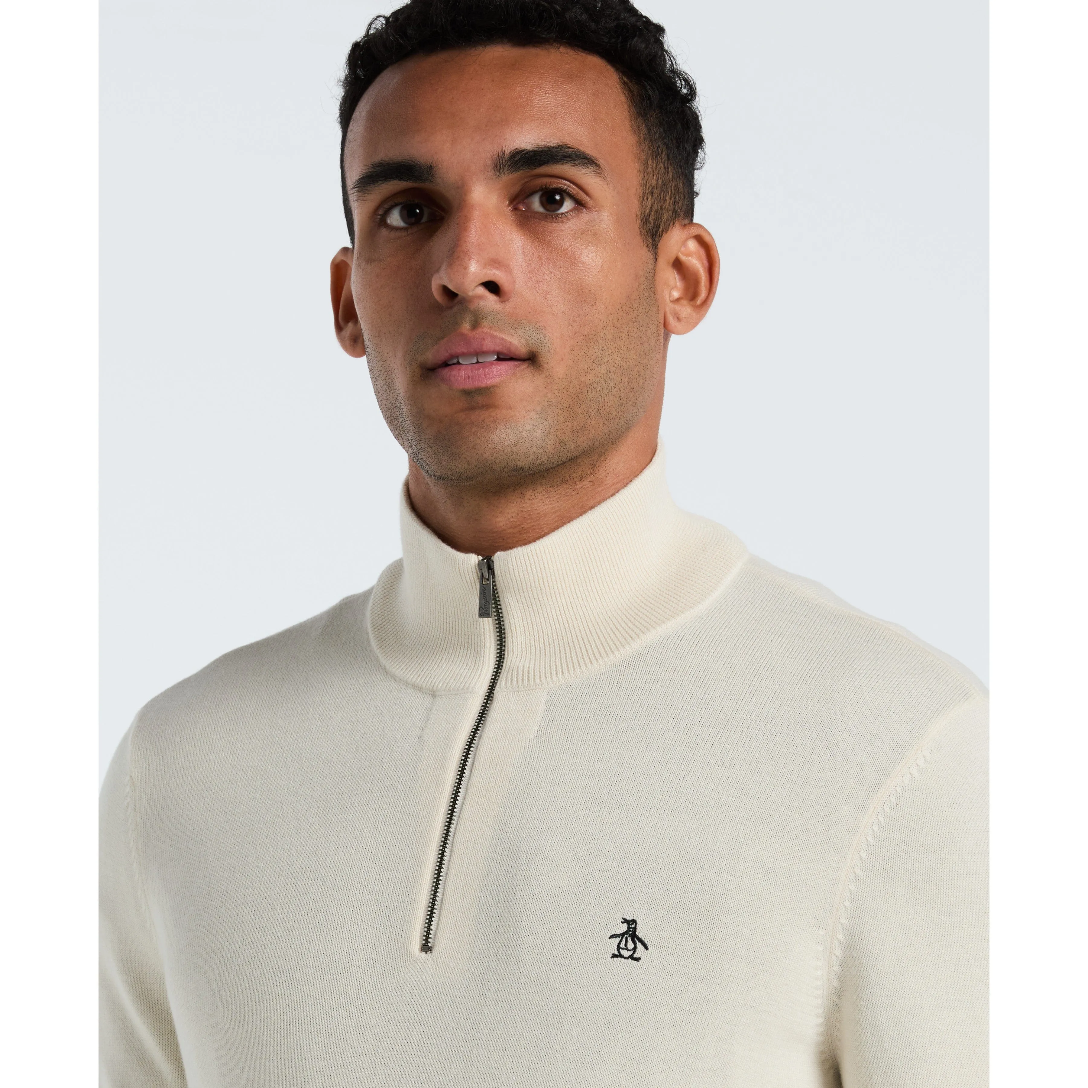 Quarter Zip Jersey Sweater sold by Original Penguin product image thumbnail 3