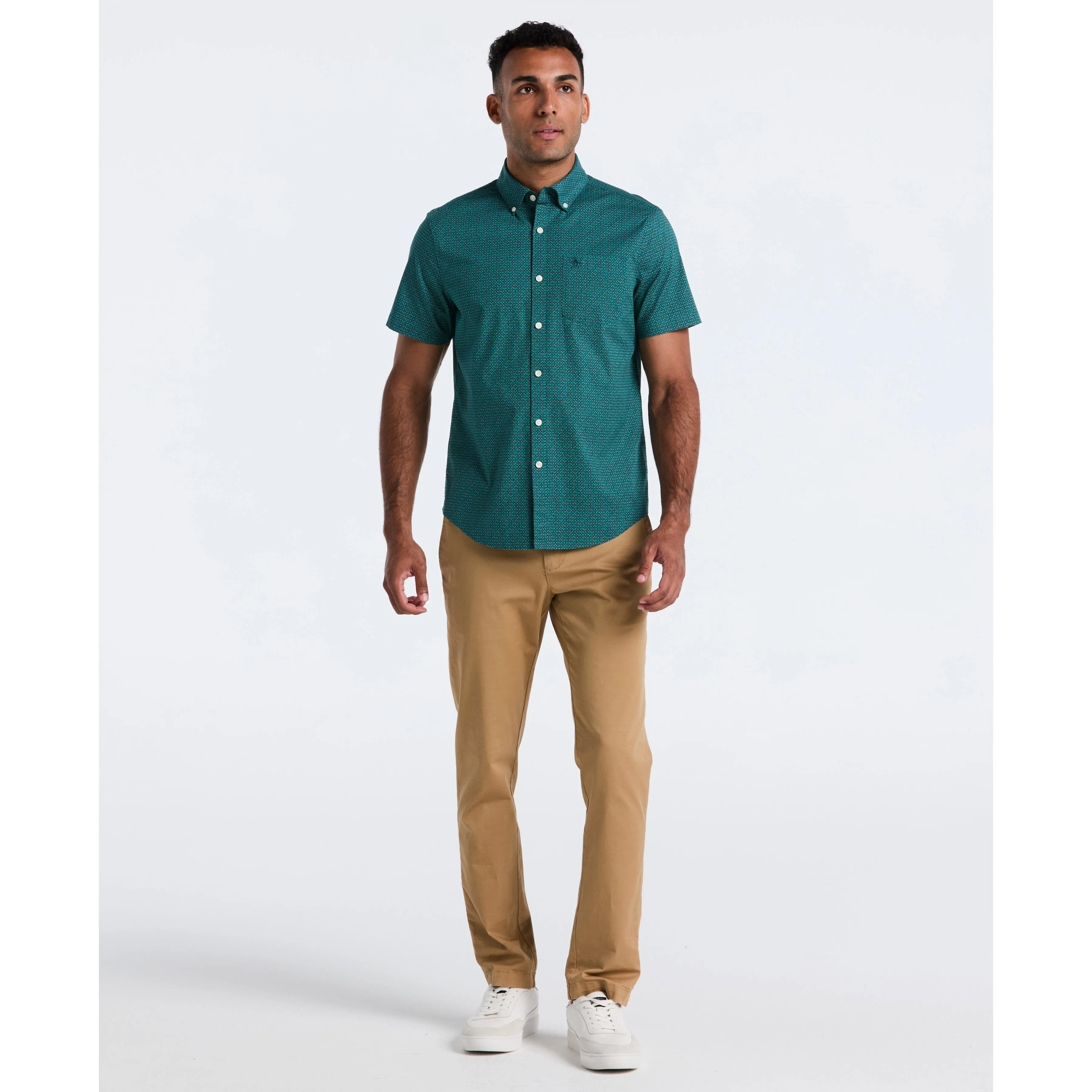 Micro Geo Print Cotton Shirt sold by Original Penguin product image thumbnail 4
