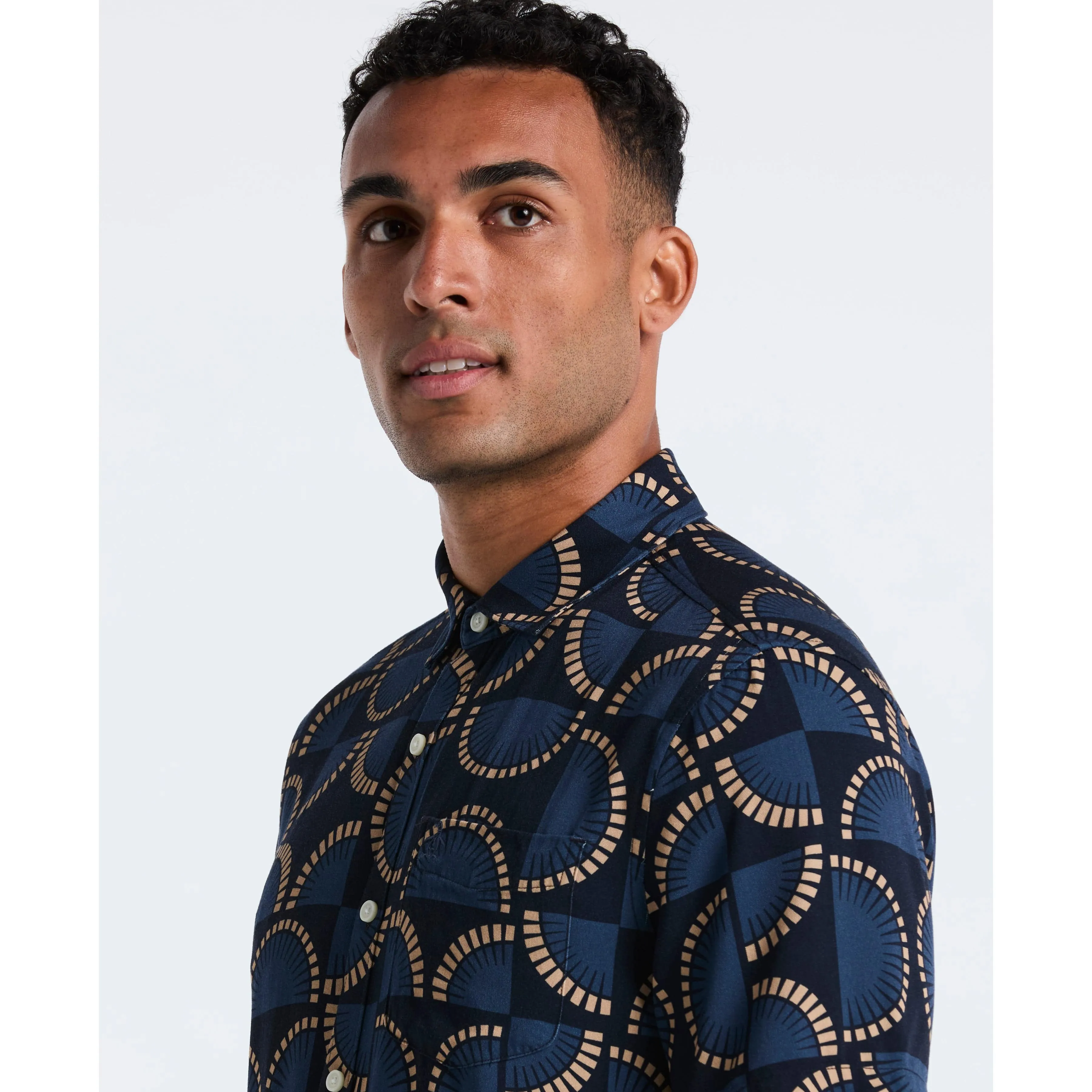 Viscose Printed Button-Down Shirt sold by Original Penguin product image thumbnail 3