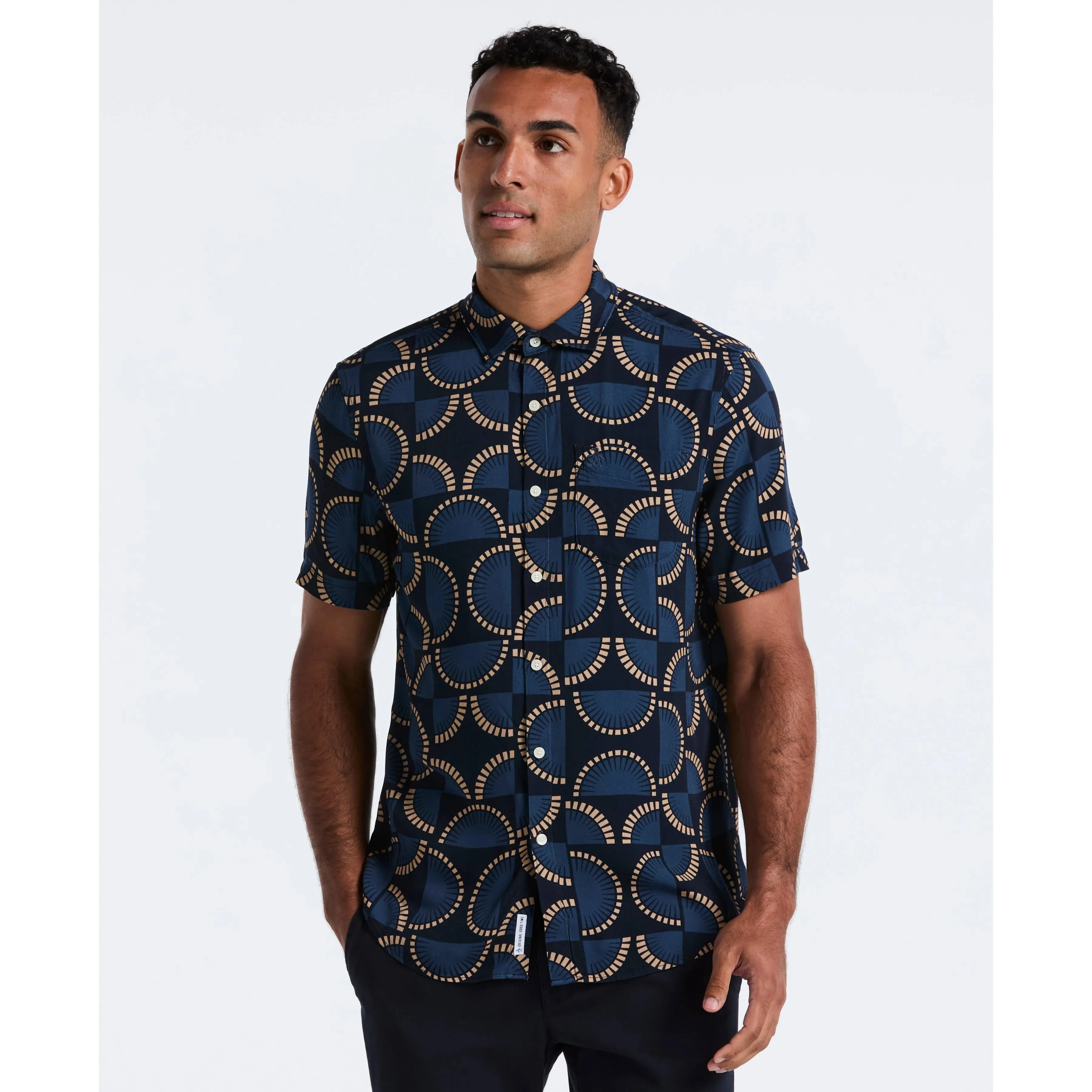 Viscose Printed Button-Down Shirt sold by Original Penguin