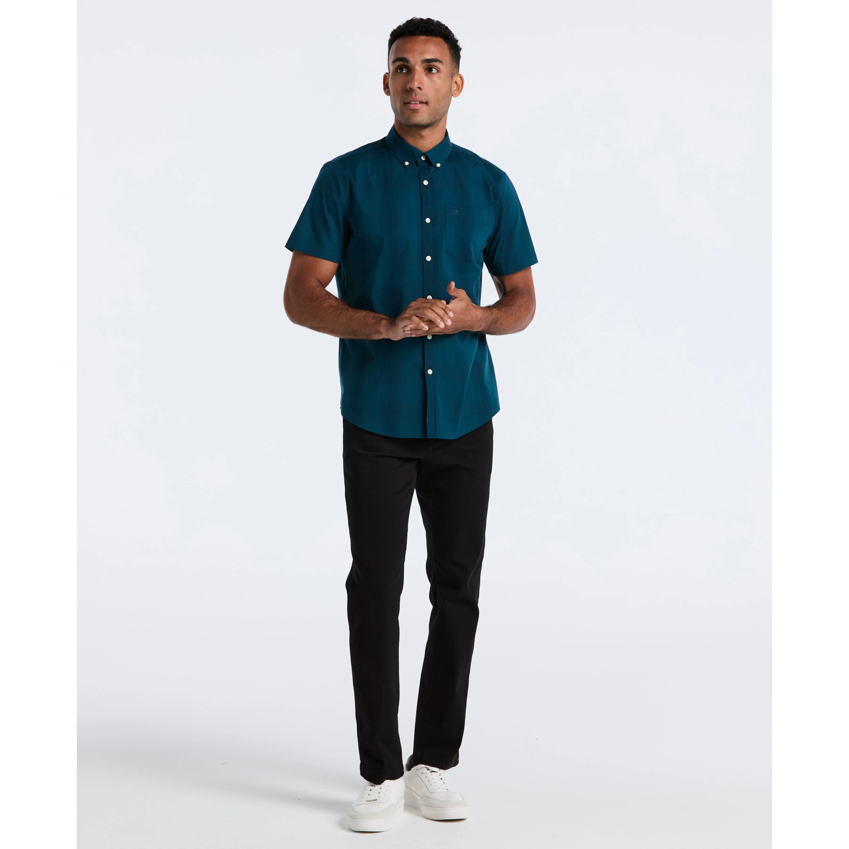 Weave Tonal Plaid Shirt sold by Original Penguin product image thumbnail 4