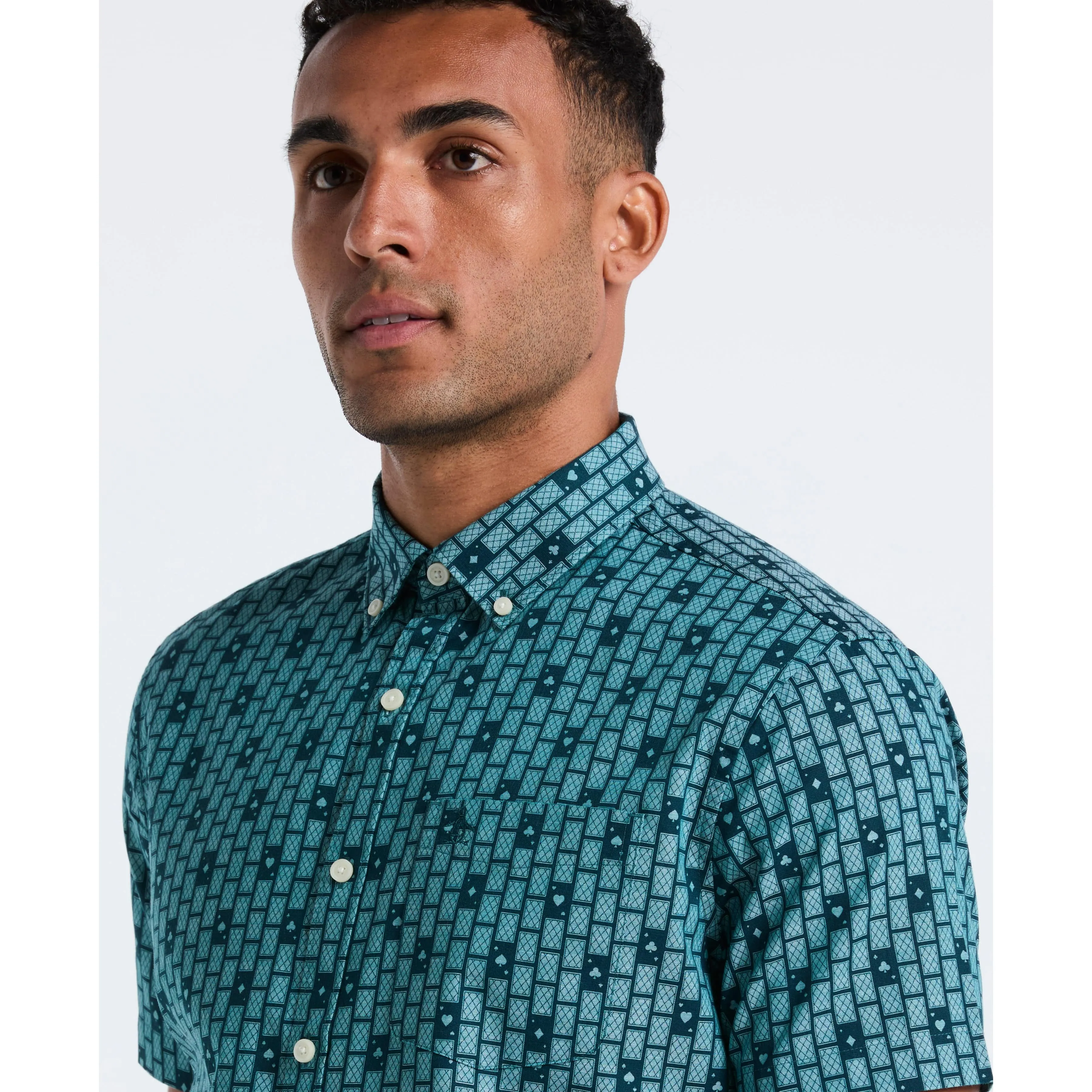 Cards Print Chambray Shirt sold by Original Penguin product image thumbnail 3