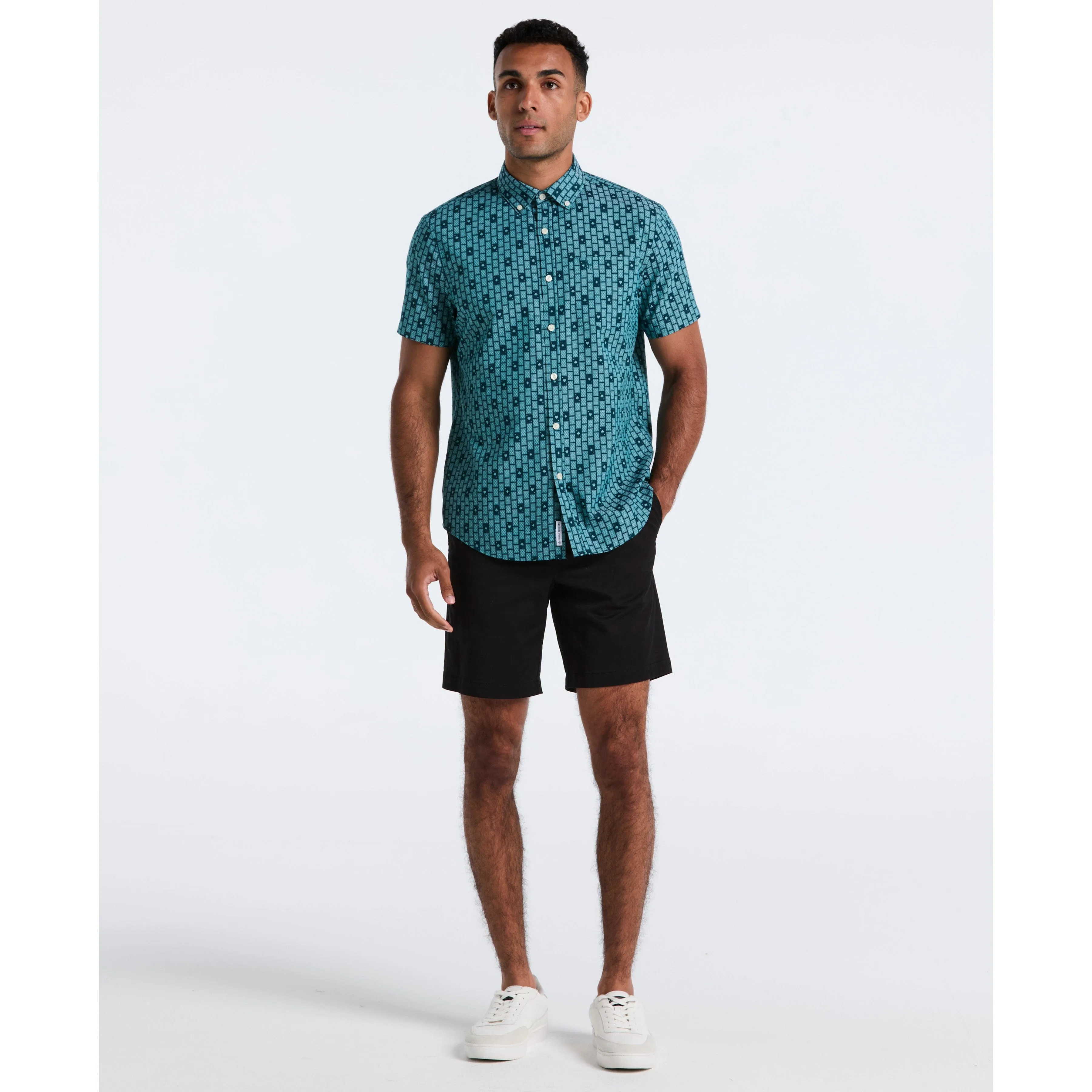 Cards Print Chambray Shirt sold by Original Penguin product image thumbnail 4