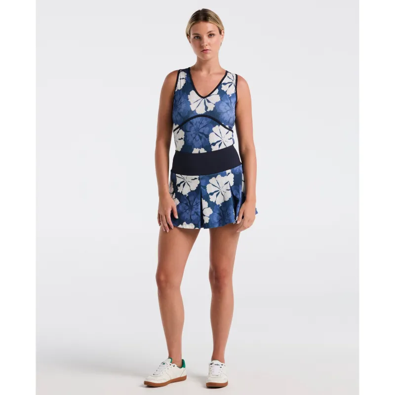 Women's 13" Fuji Floral Ribbed Tennis Skort sold by Original Penguin