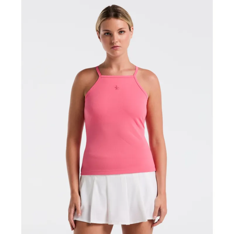 Women's Jacquard Grid Tennis Tank sold by Original Penguin
