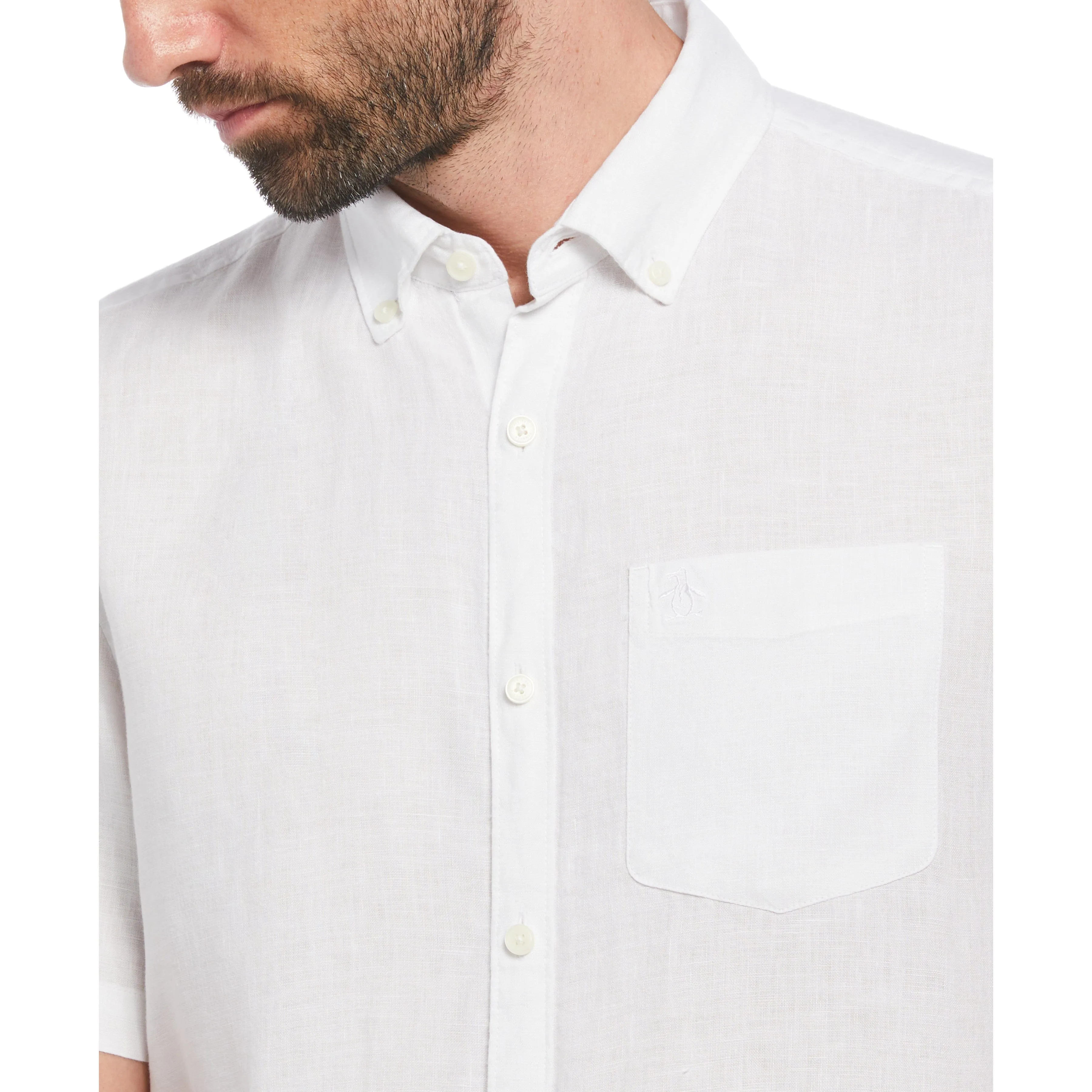 Delave Linen Button-Down Shirt sold by Original Penguin product image thumbnail 3