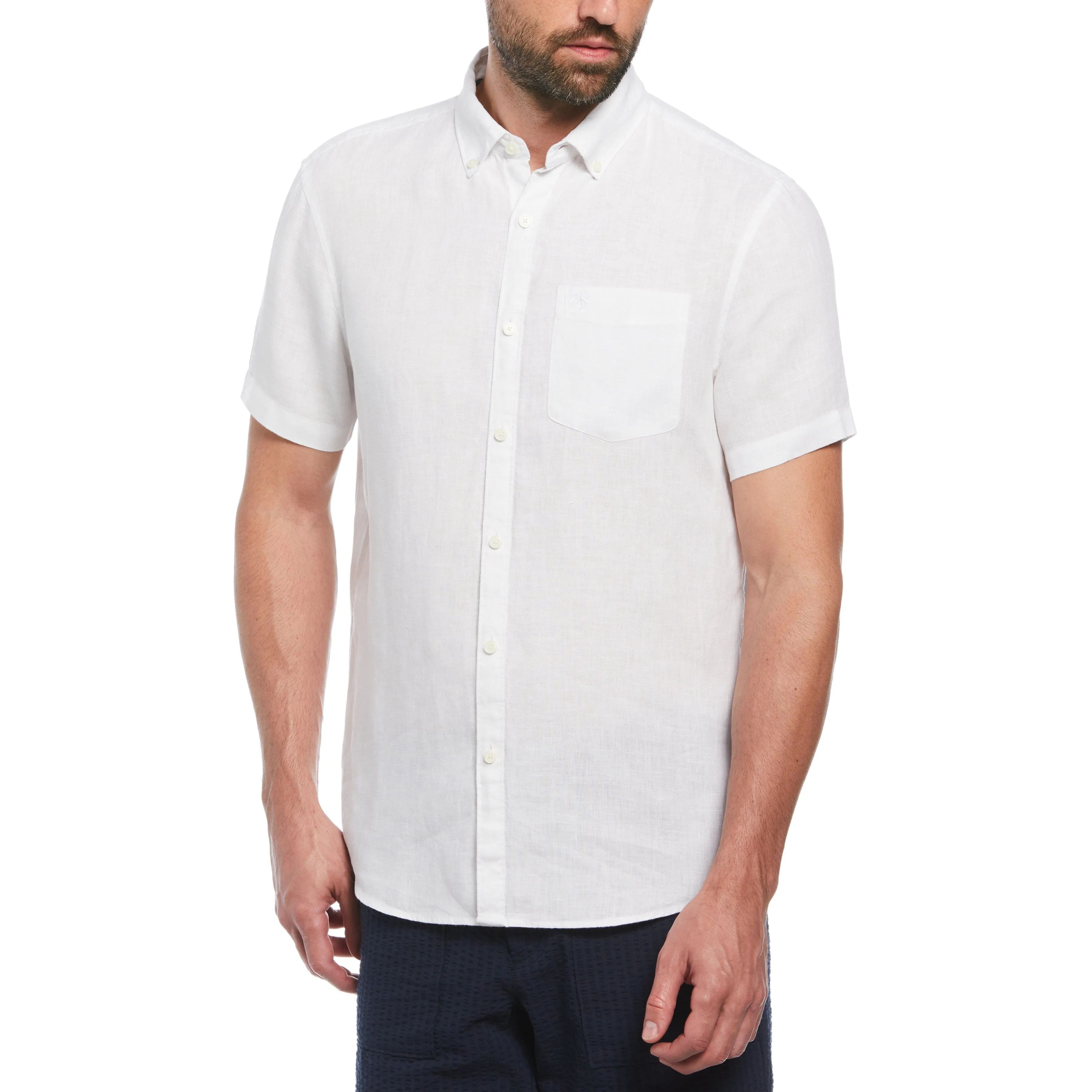 Delave Linen Button-Down Shirt sold by Original Penguin