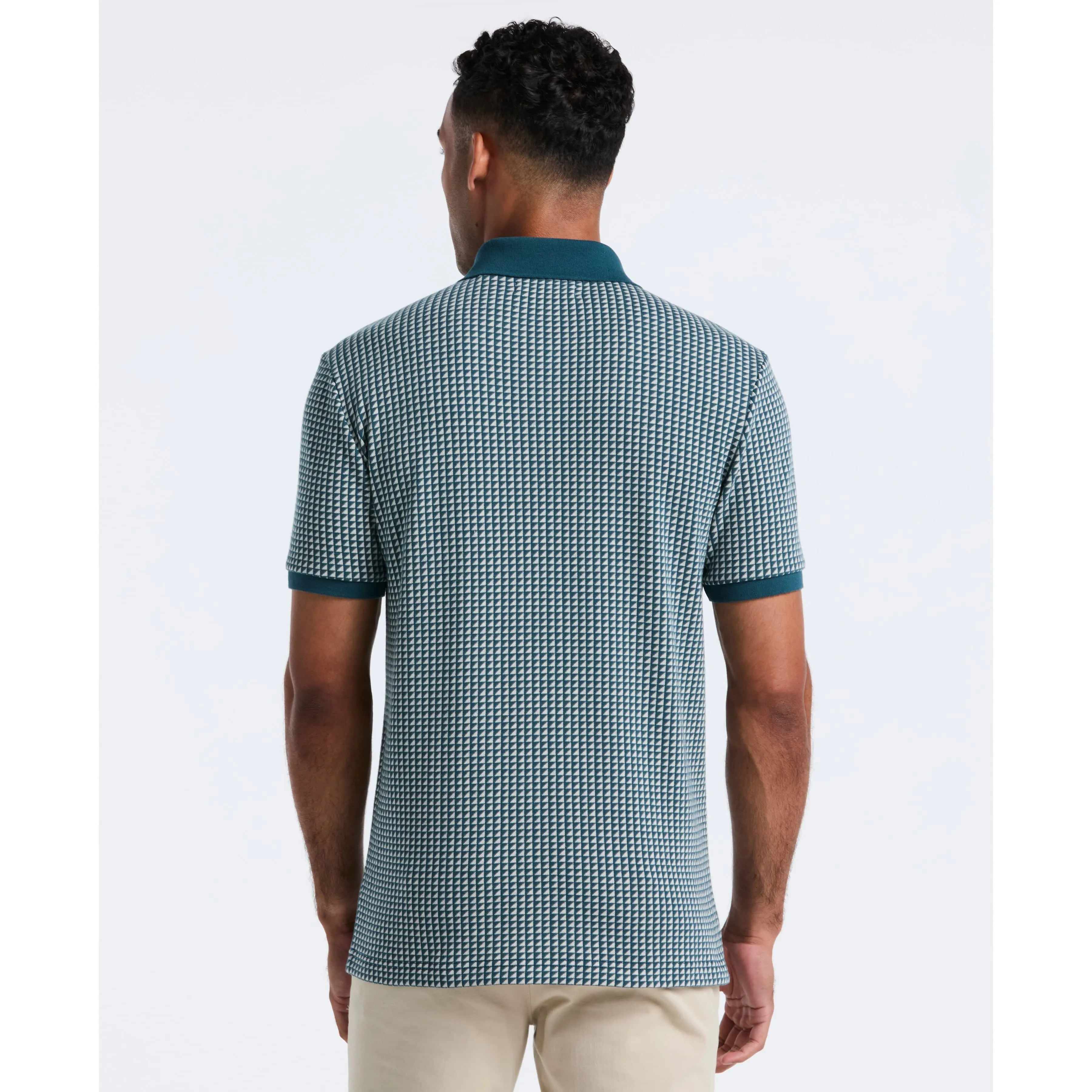 Jacquard Ribbed Triangle Polo sold by Original Penguin product image thumbnail 2