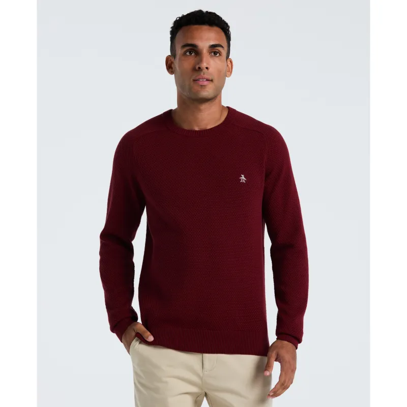 Novelty Bubble Stitch Sweater sold by Original Penguin