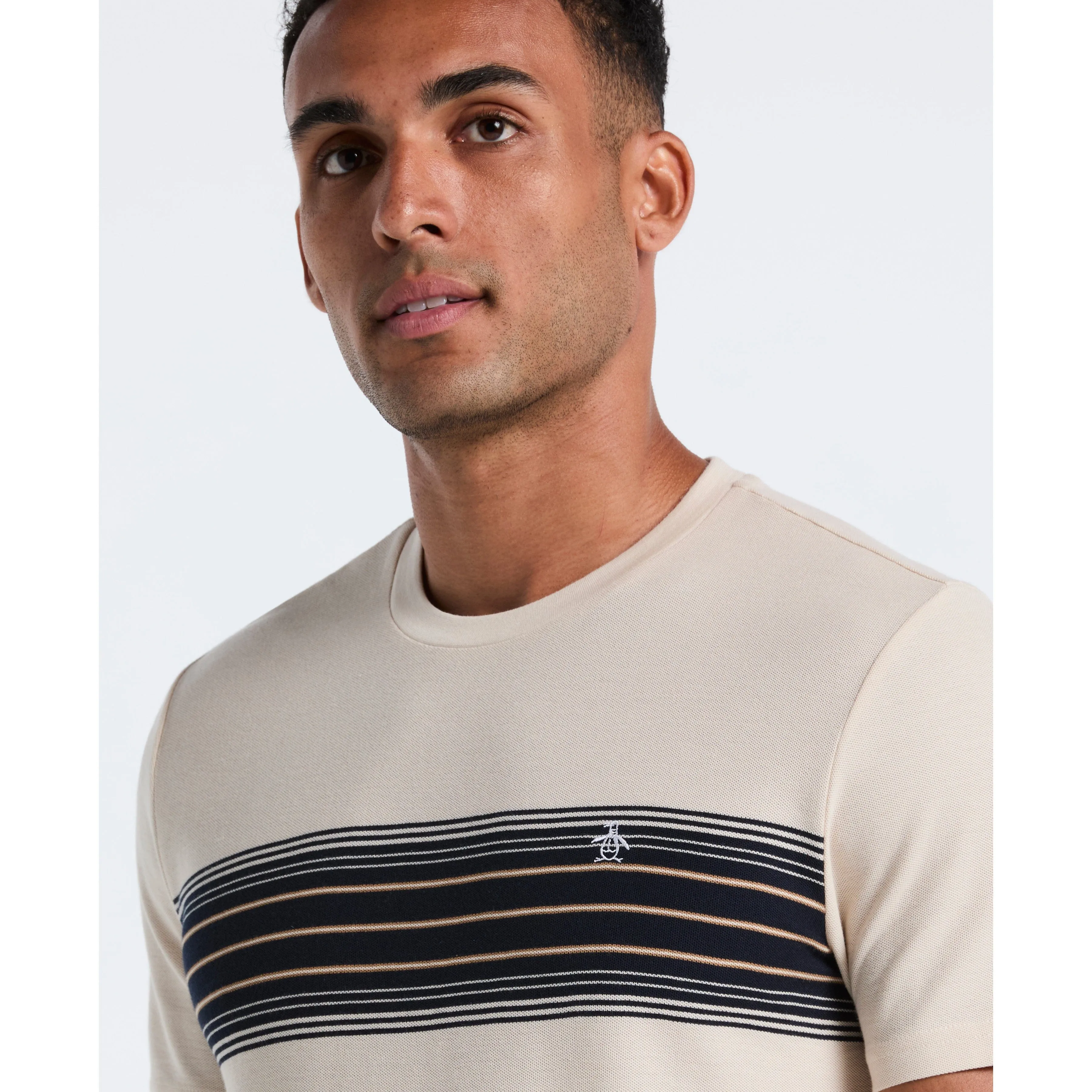 Pique Dye Chest Stripe Tee sold by Original Penguin product image thumbnail 3