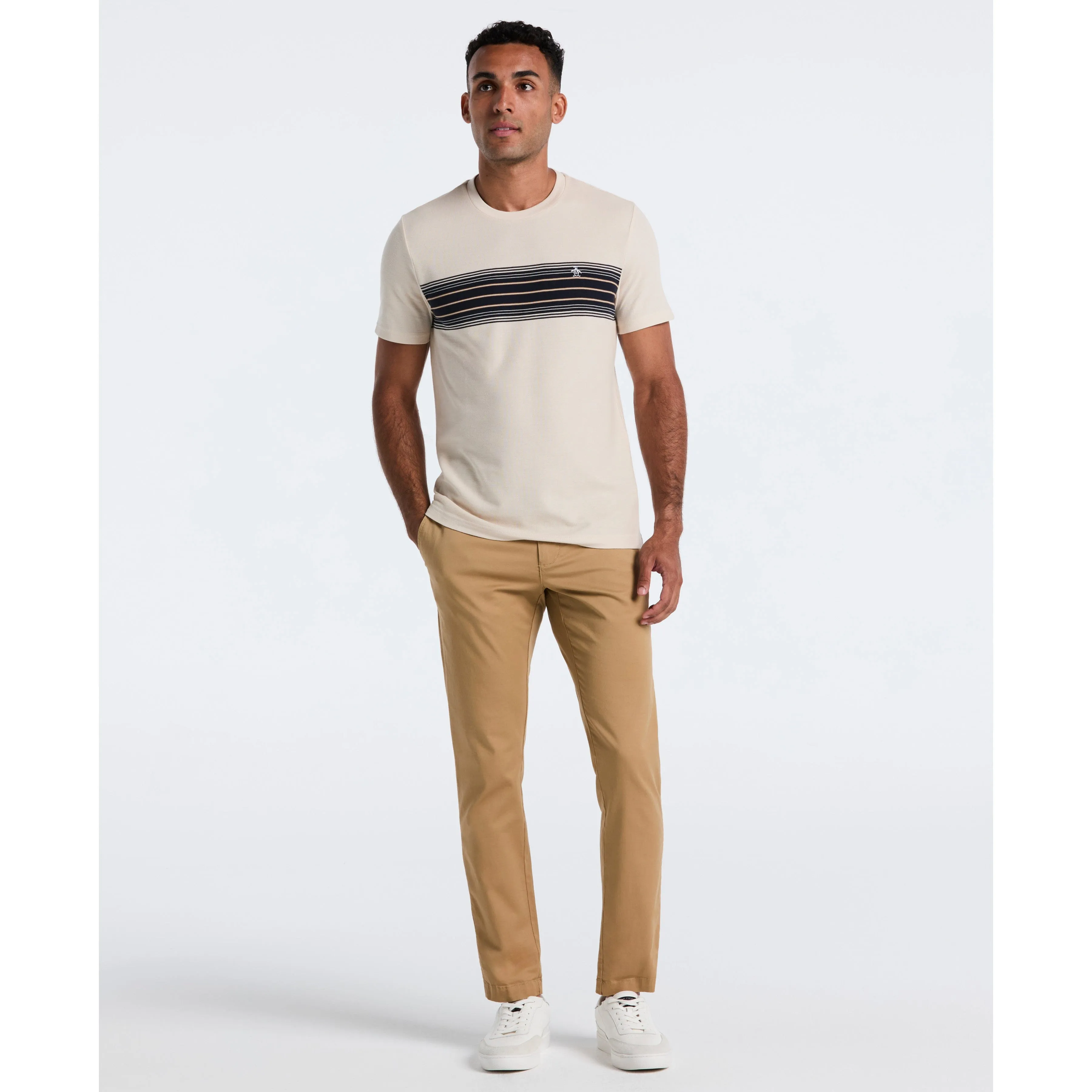 Pique Dye Chest Stripe Tee sold by Original Penguin product image thumbnail 4
