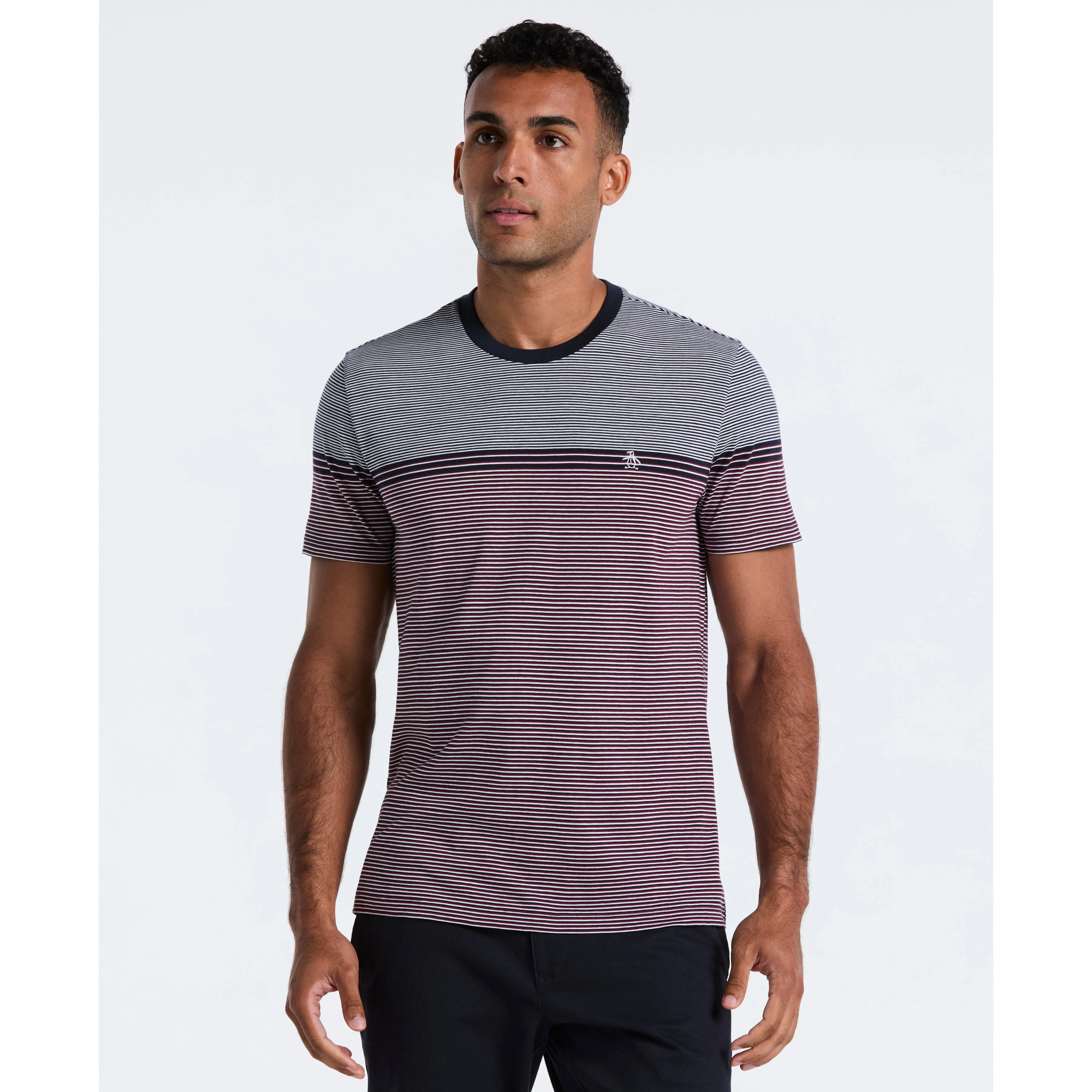 Engineered Stripe Jersey Tee sold by Original Penguin