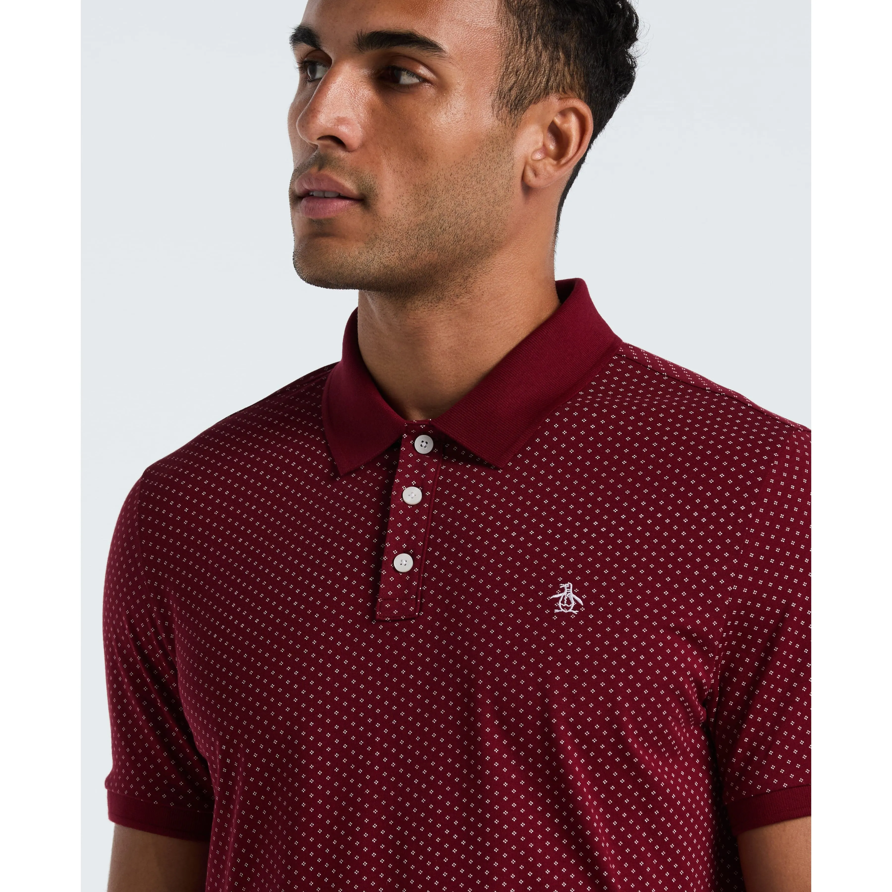 All-Over Diamond Ditsy Print Polo sold by Original Penguin product image thumbnail 3