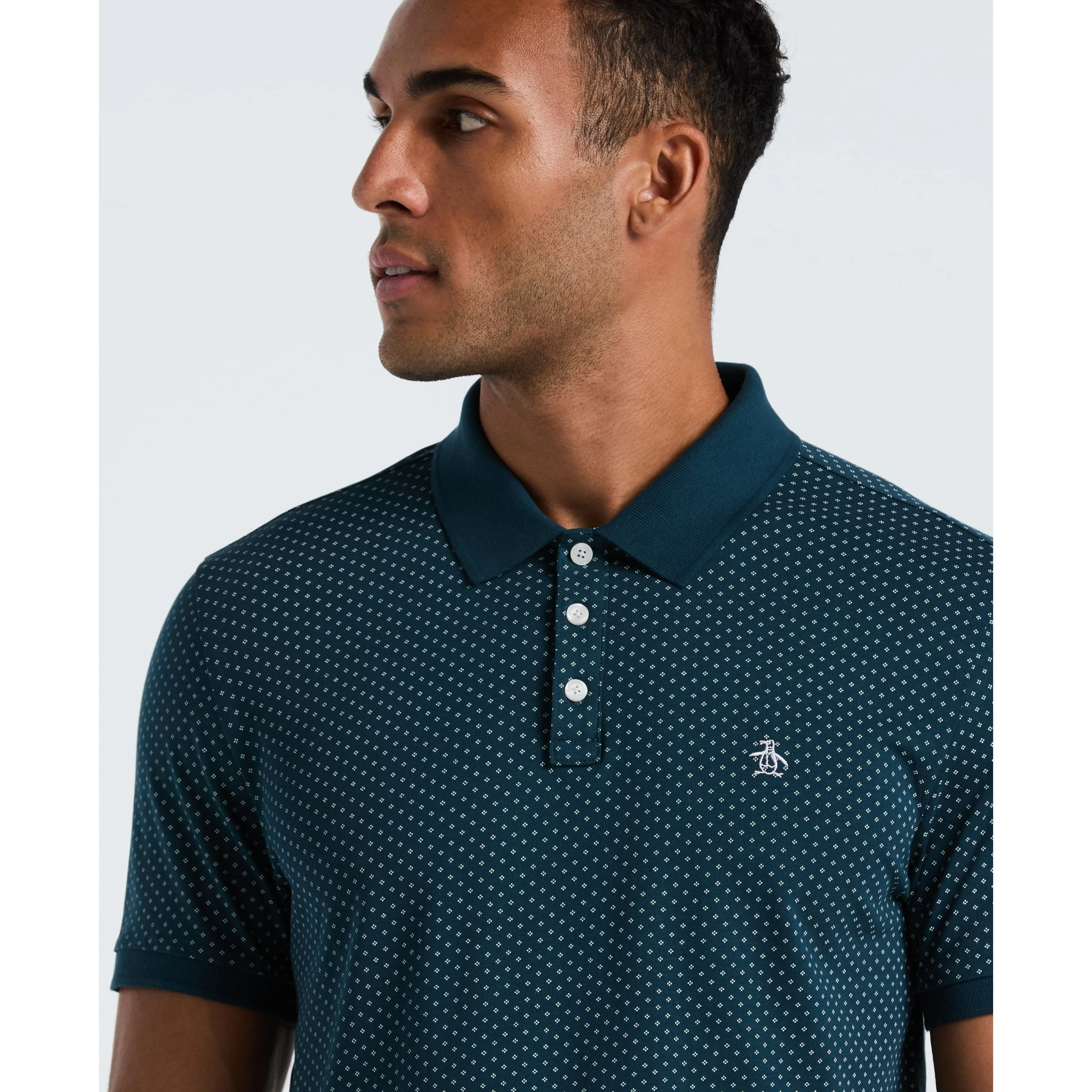 All-Over Diamond Ditsy Print Polo sold by Original Penguin product image thumbnail 3