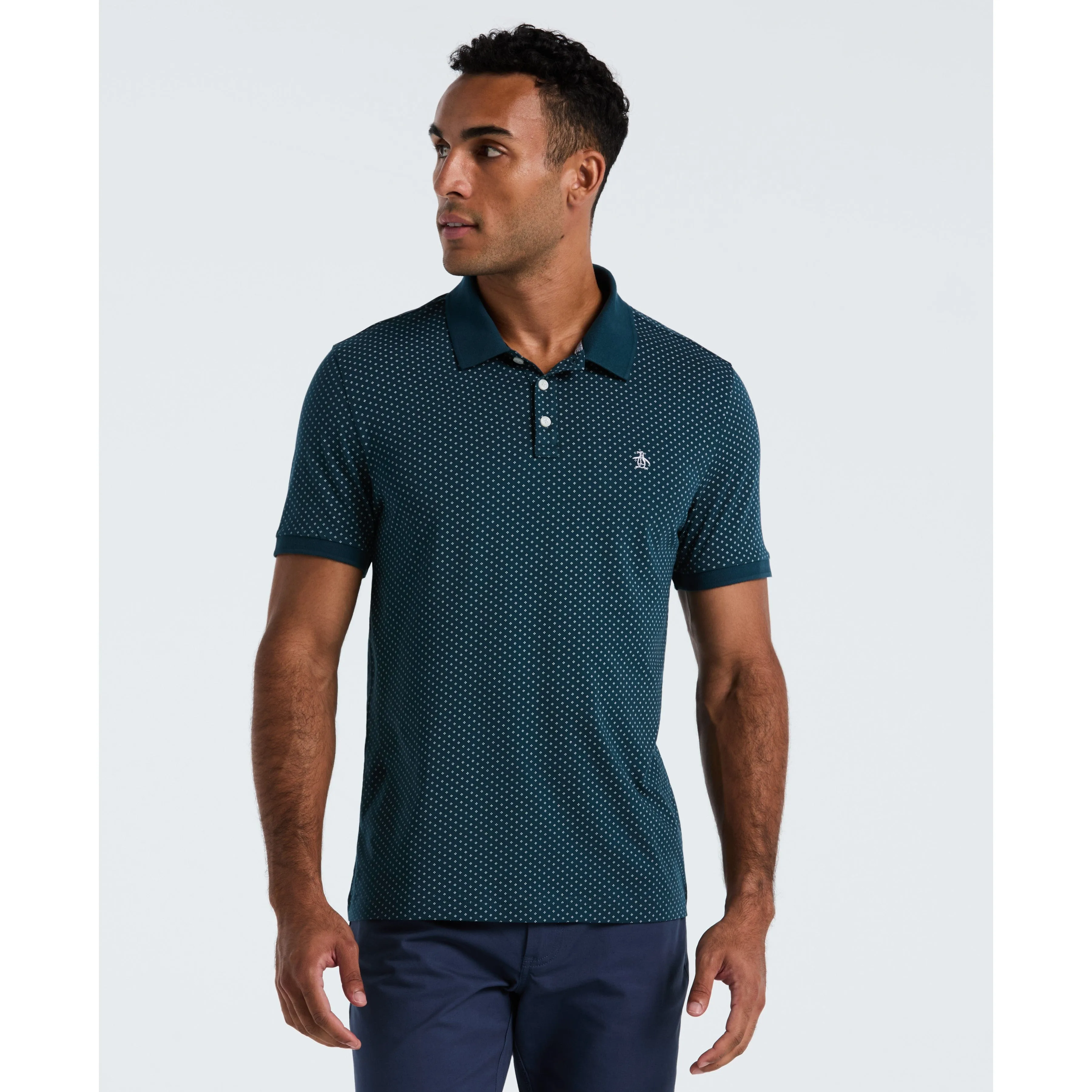 All-Over Diamond Ditsy Print Polo sold by Original Penguin