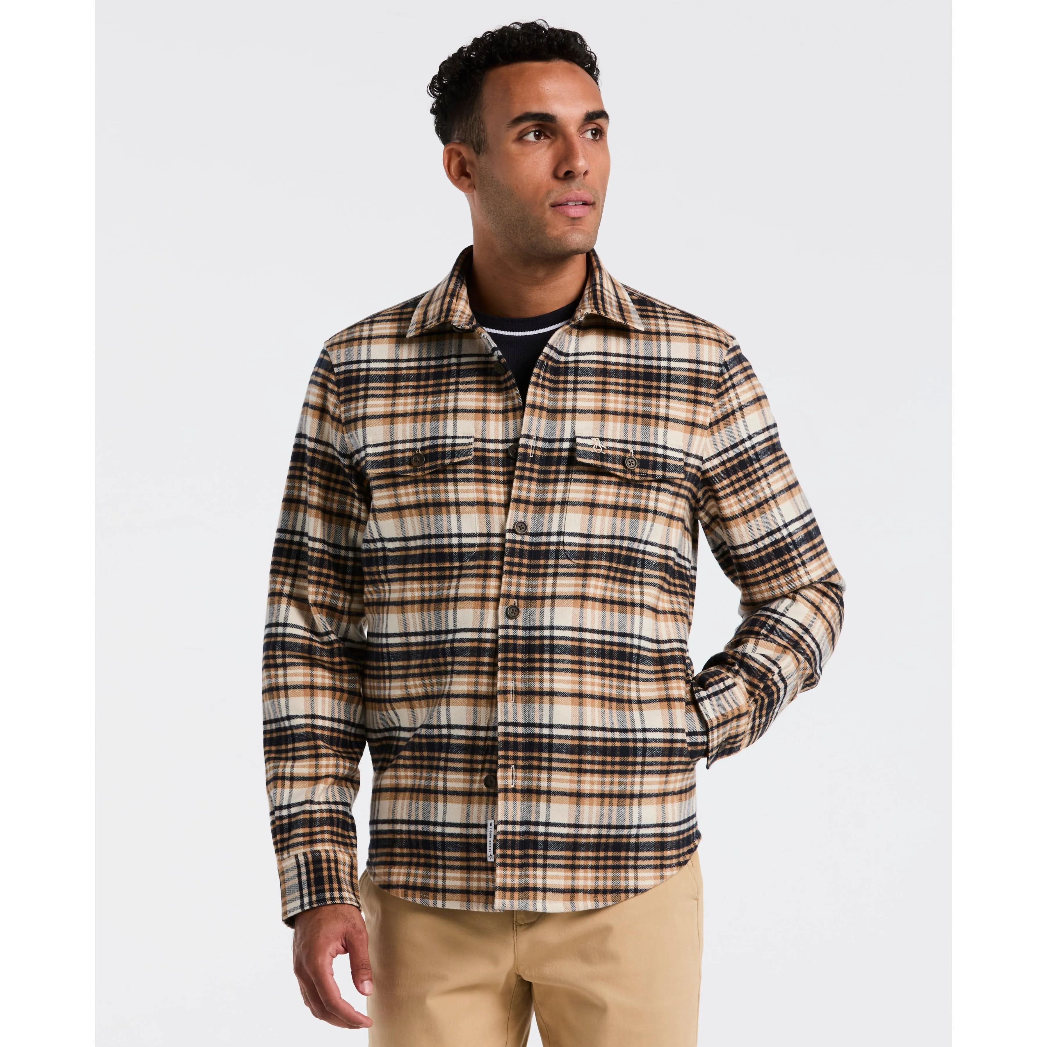 Plaid Flannel Button-Down Jacket sold by Original Penguin