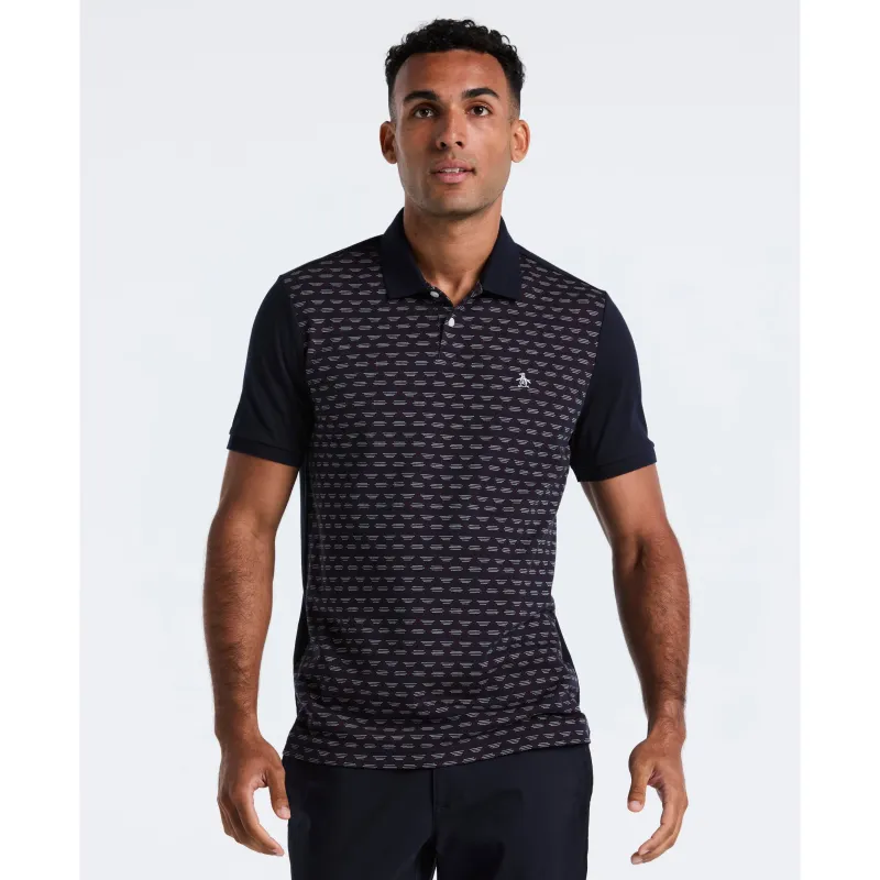 Vertical Diamond Jacquard Polo made by Original Penguin