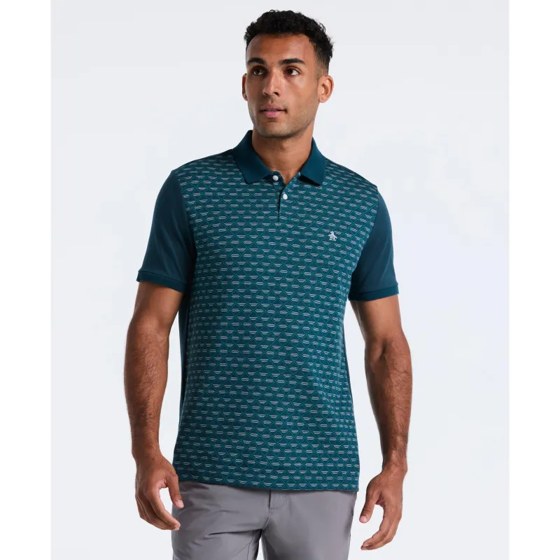 Vertical Diamond Jacquard Polo sold by Original Penguin