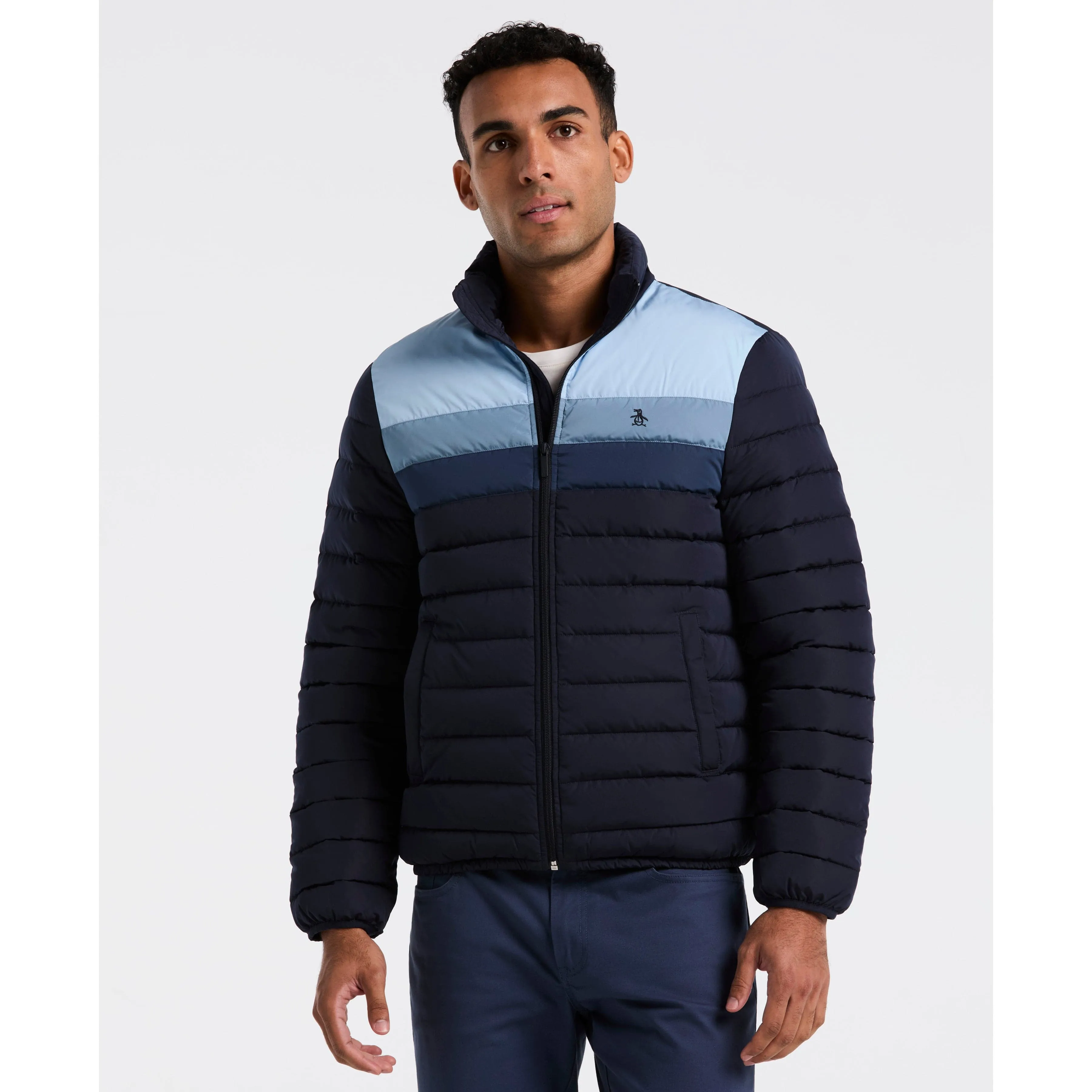 Faux Down Colorblock Jacket sold by Original Penguin