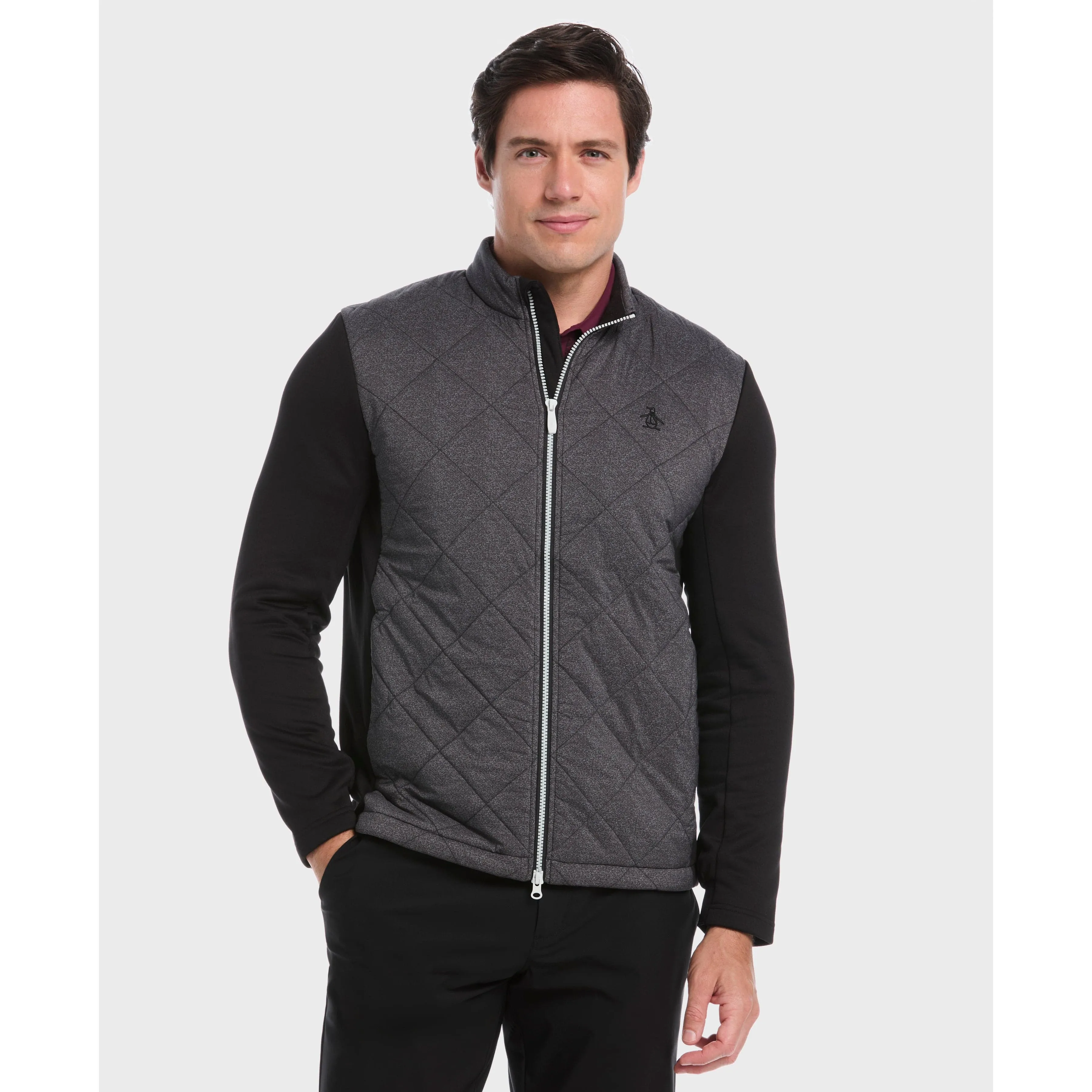 Full Zip Insulated Piping Jacket sold by Original Penguin