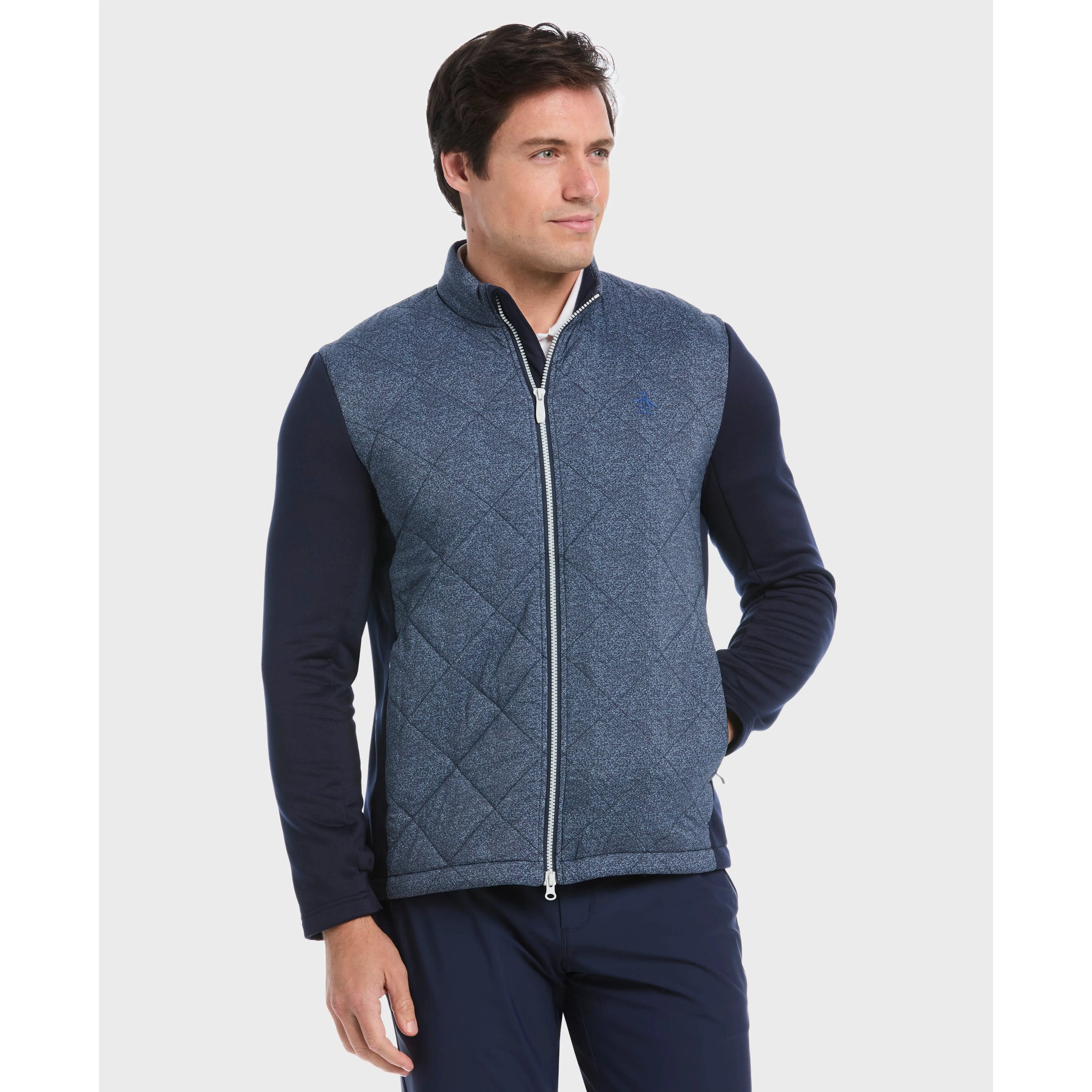 Full Zip Insulated Piping Jacket sold by Original Penguin