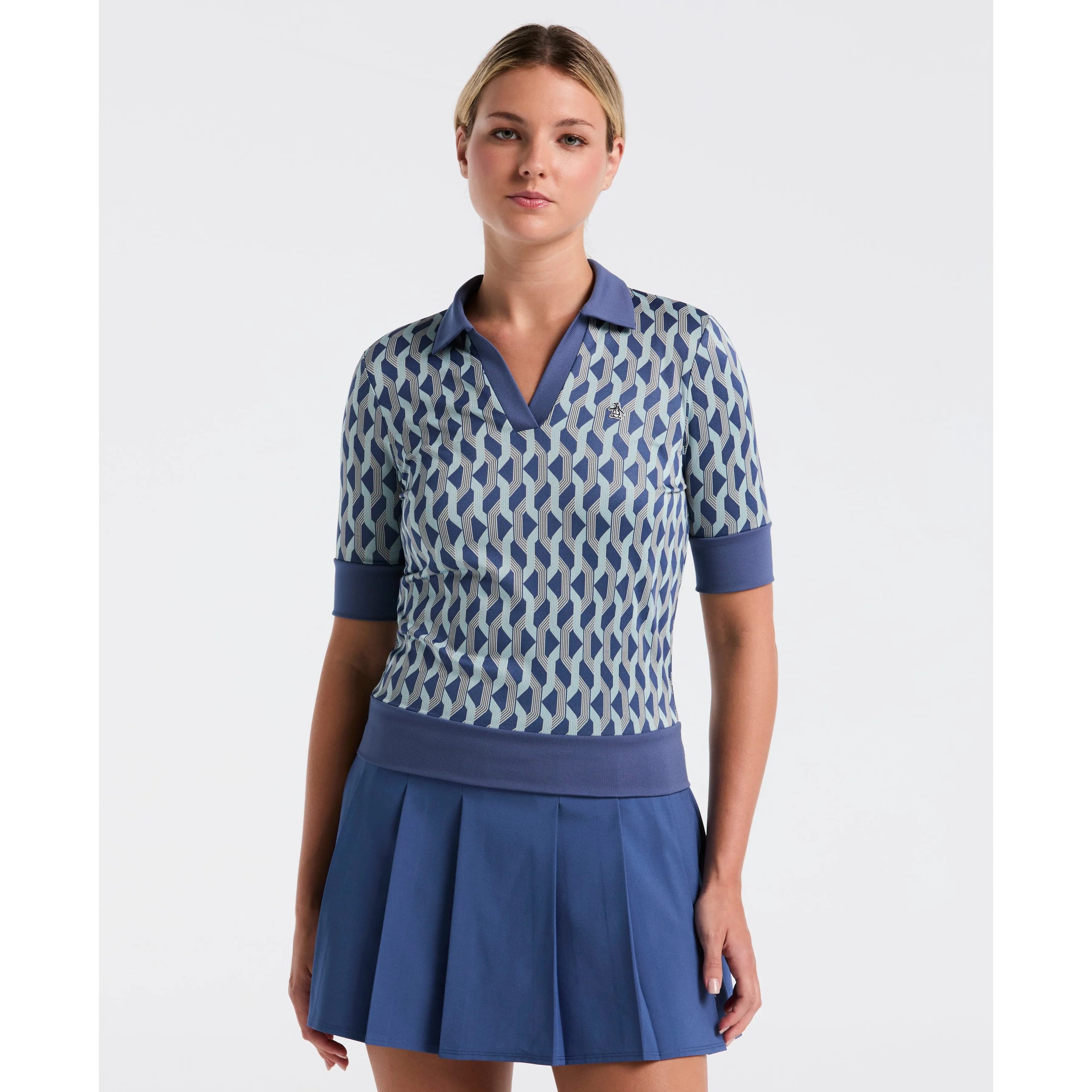 Women's Half Sleeve Geometric Shirt sold by Original Penguin