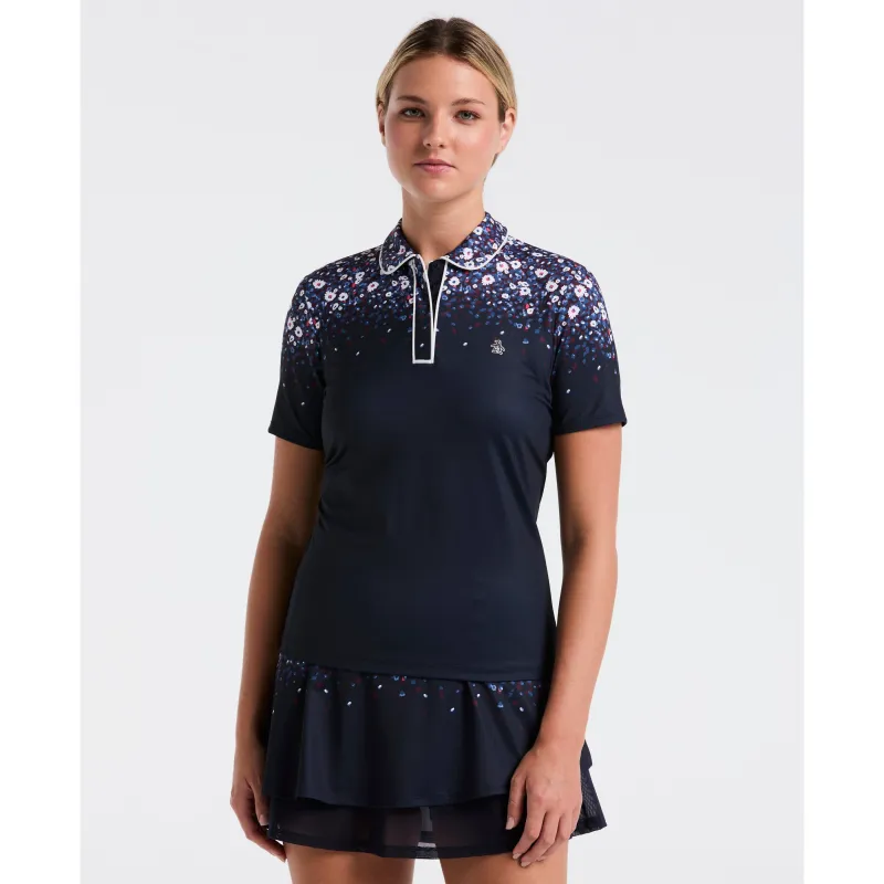 Women's Engineered Zen Floral Golf Polo sold by Original Penguin