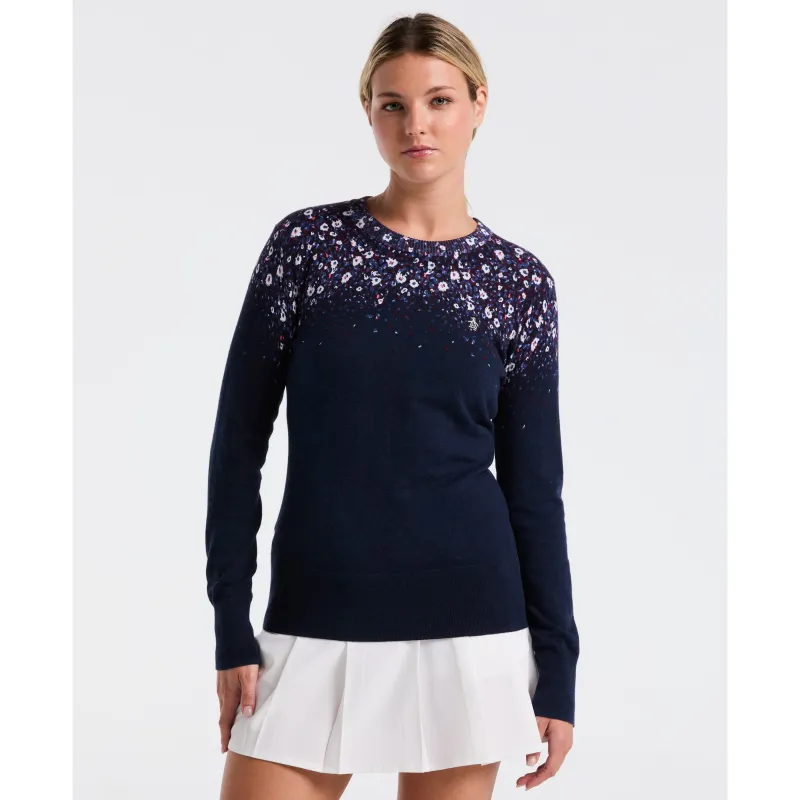 Women's Engineered Zen Floral Sweater made by Original Penguin