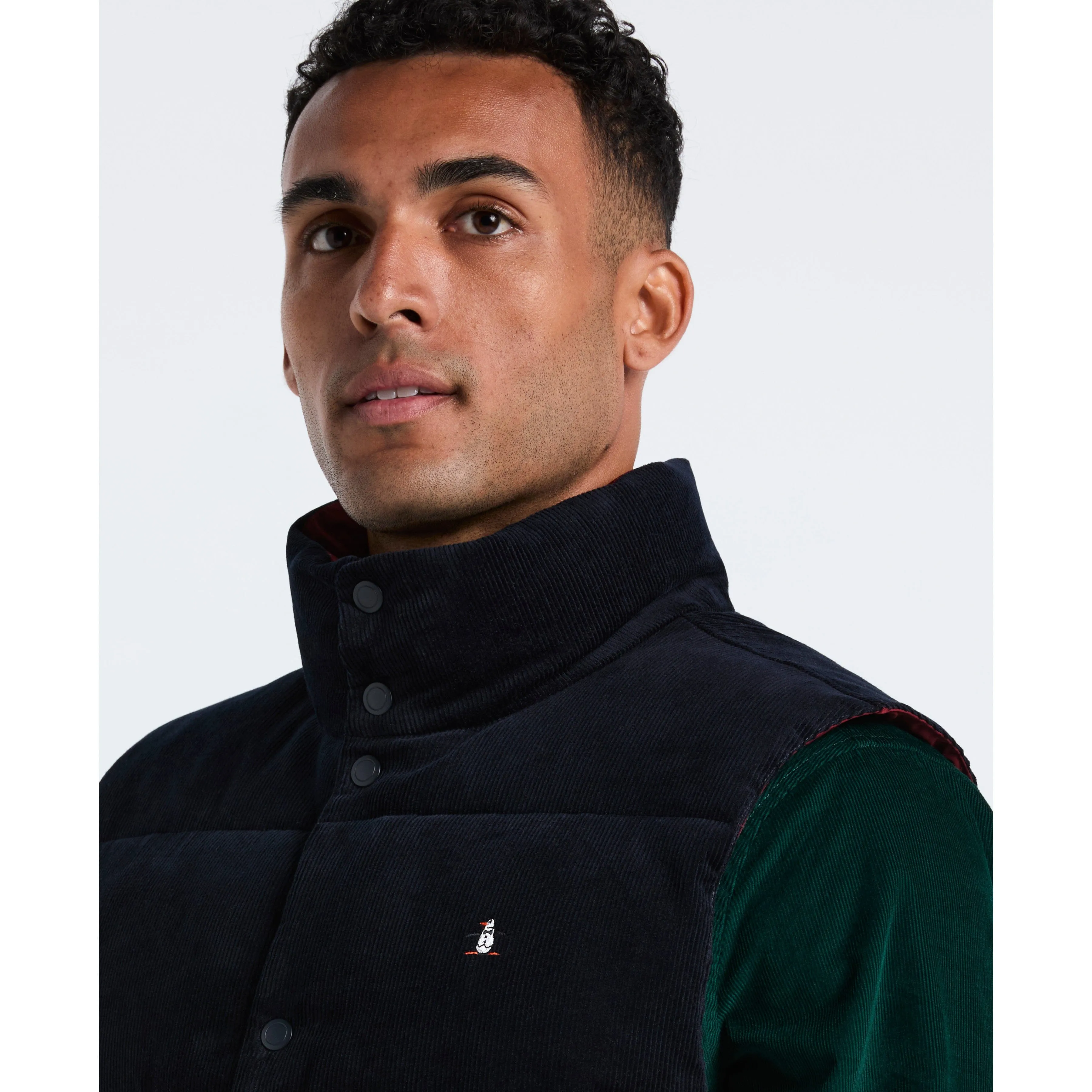Corduroy Reversible Puffer Vest sold by Original Penguin product image thumbnail 3