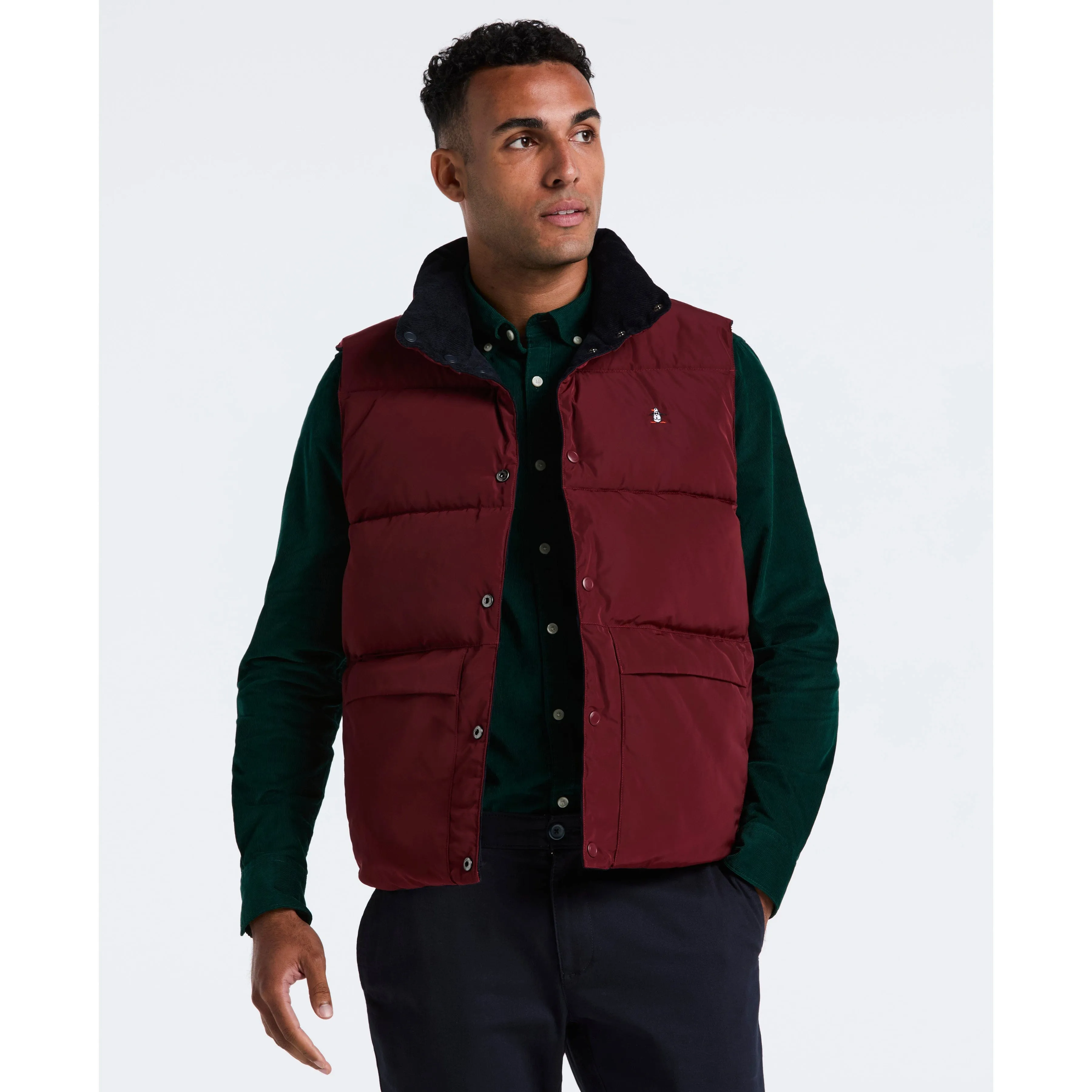 Corduroy Reversible Puffer Vest sold by Original Penguin product image thumbnail 5
