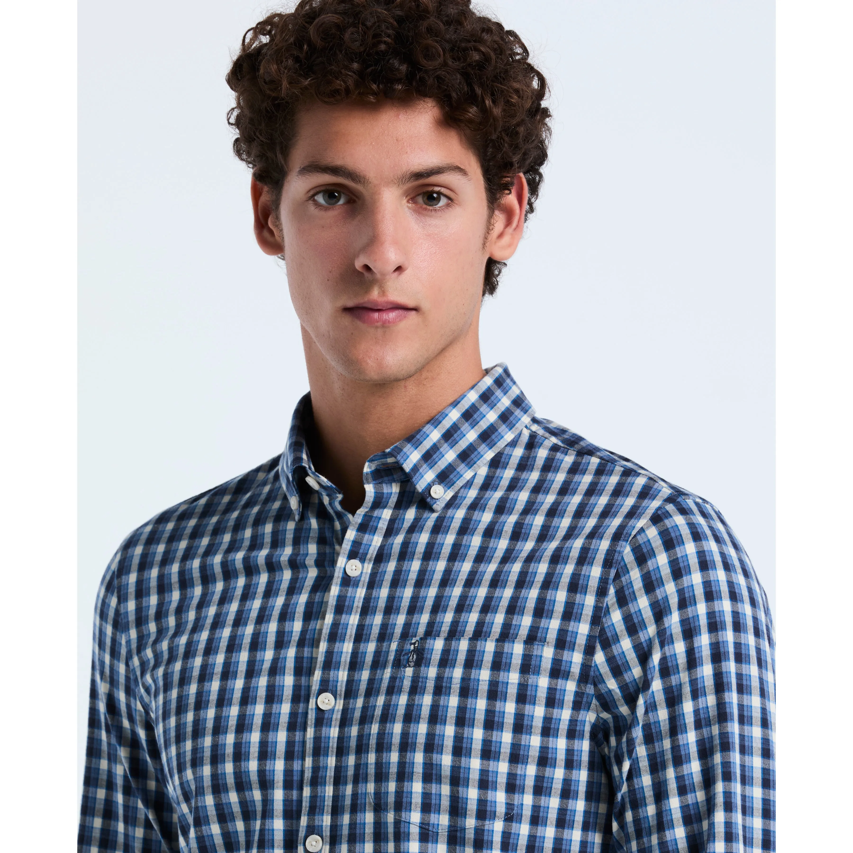 Cotton Eco Twill Check Shirt sold by Original Penguin product image thumbnail 3