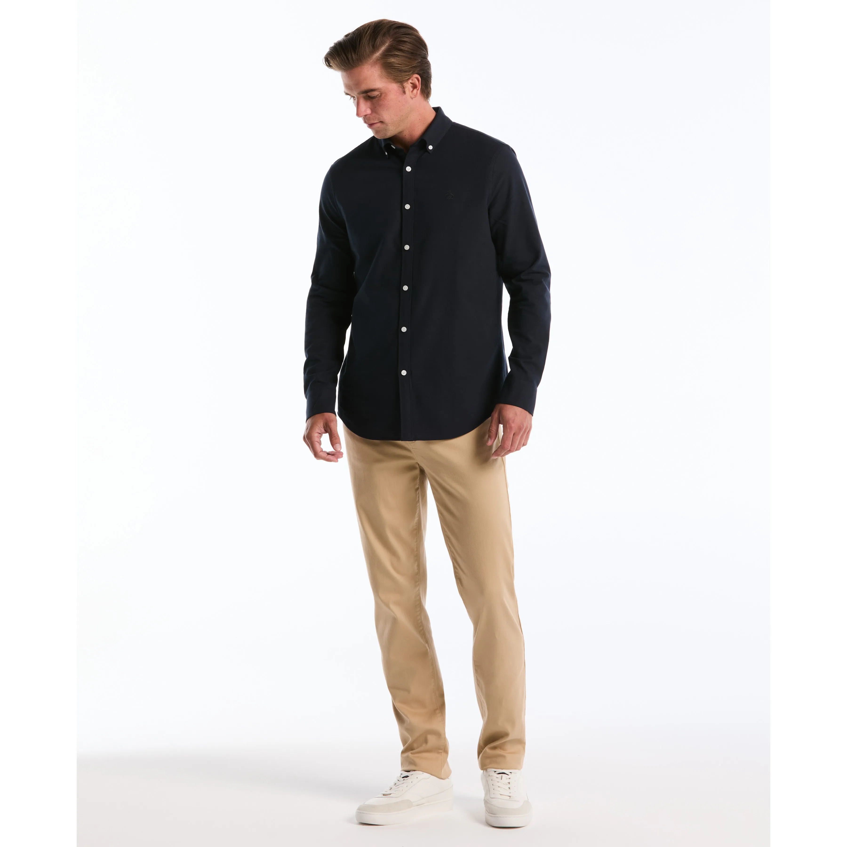 5 Pocket Slim Hemmed Dobbie Pant sold by Original Penguin product image thumbnail 4