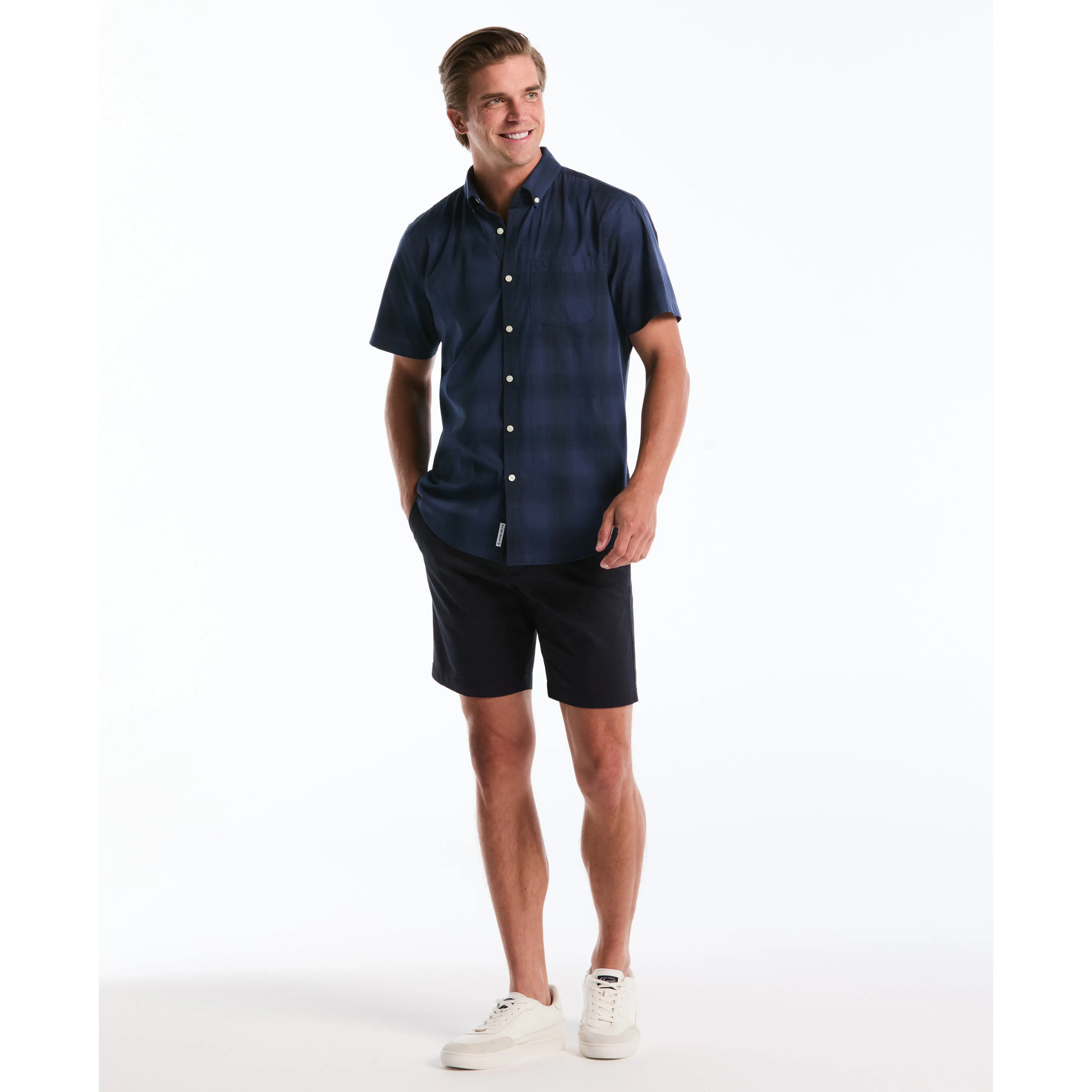 Weave Tonal Plaid Shirt sold by Original Penguin product image thumbnail 4