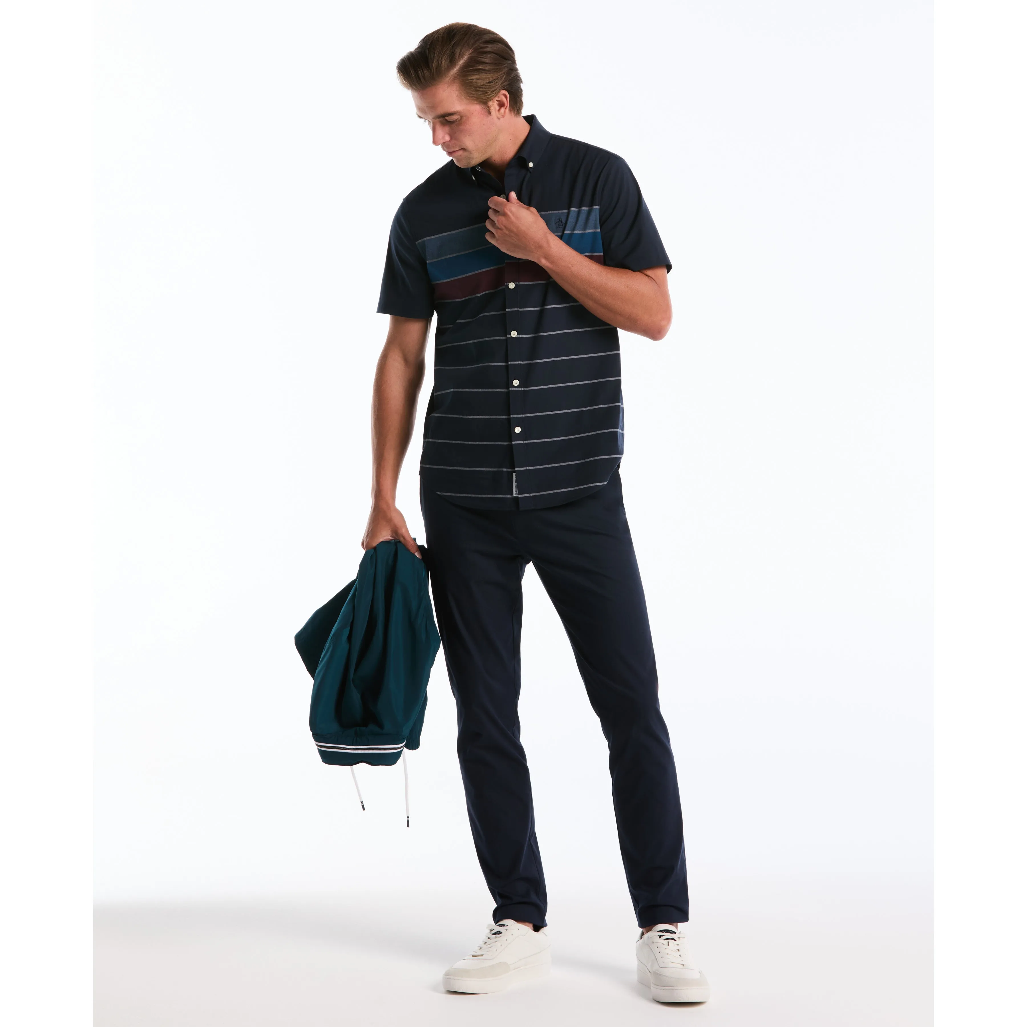 Stripe Button-Down Poplin Shirt sold by Original Penguin product image thumbnail 5