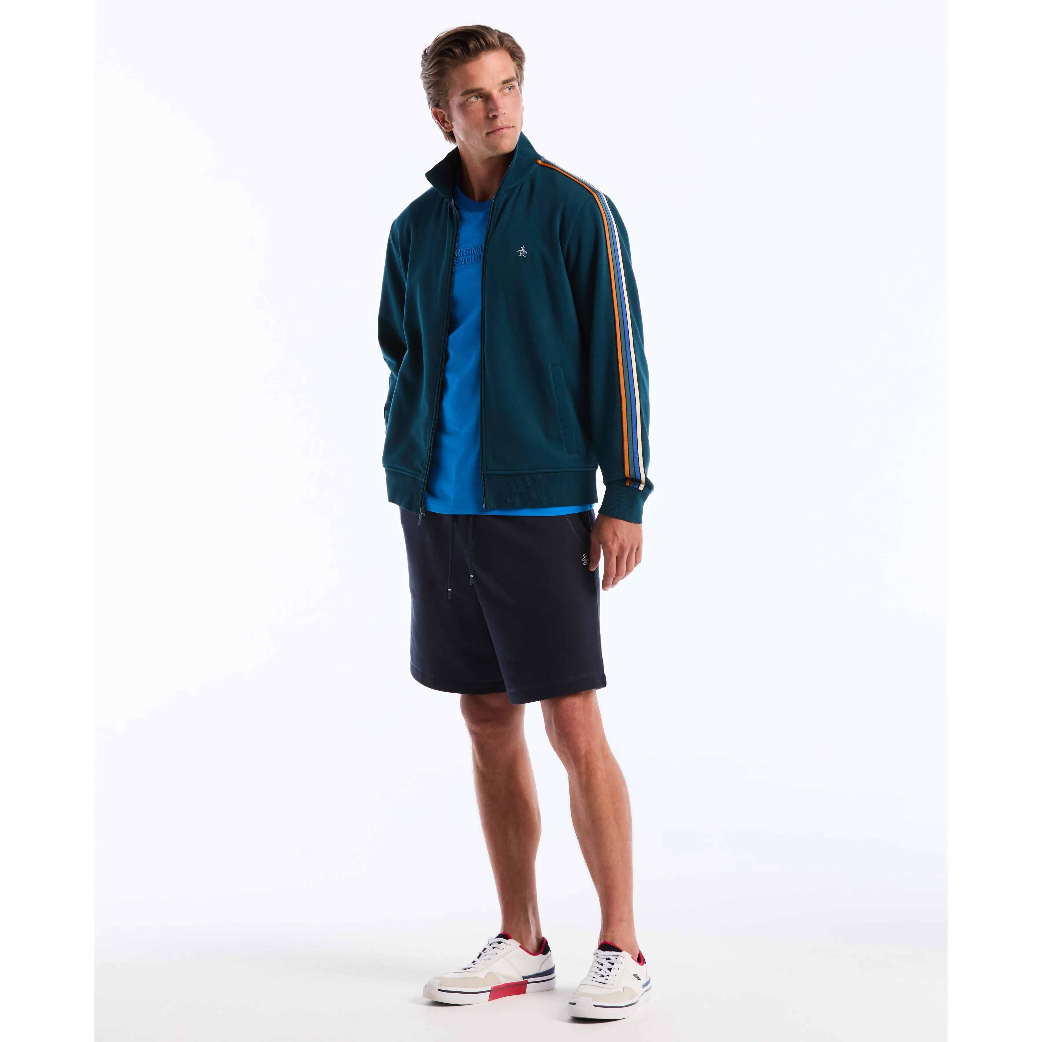 Striped Fleece Track Jacket sold by Original Penguin product image thumbnail 4