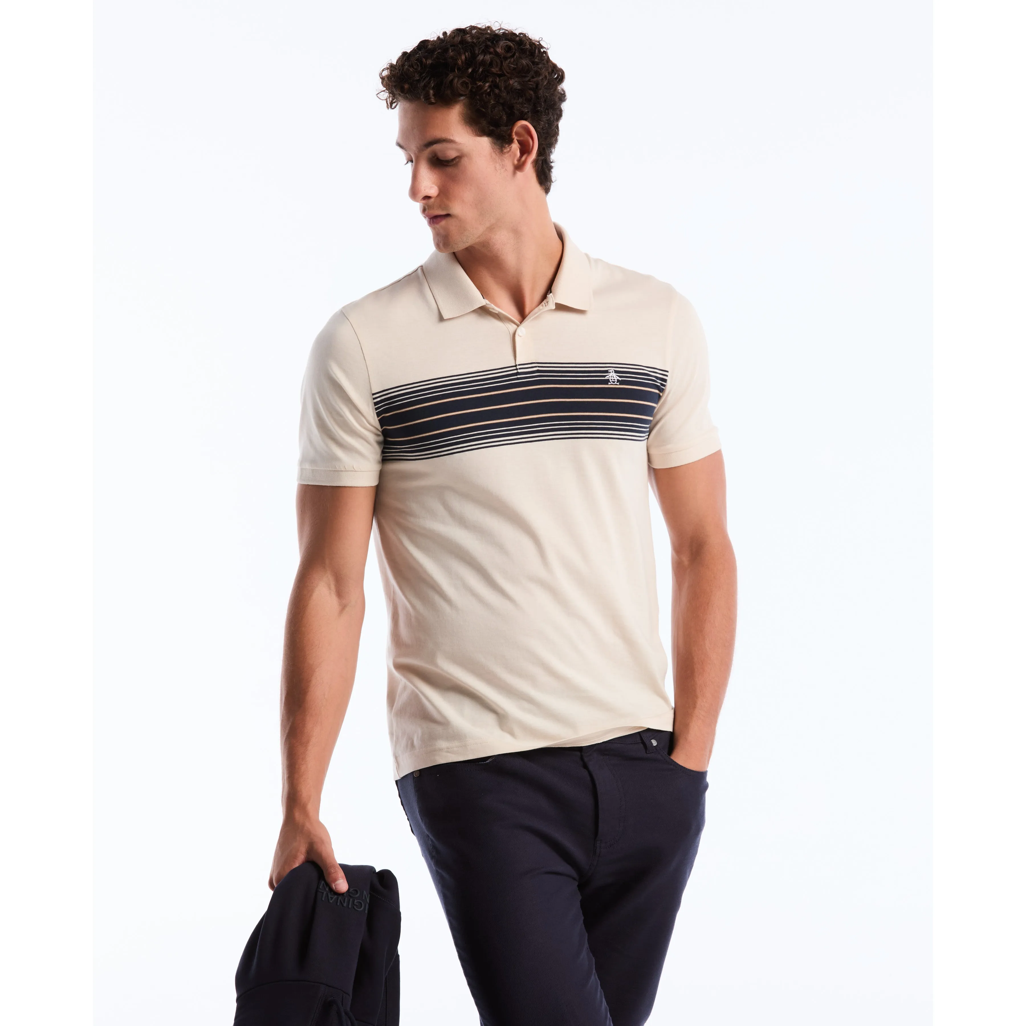 Chest Stripe Jersey Polo sold by Original Penguin product image thumbnail 5