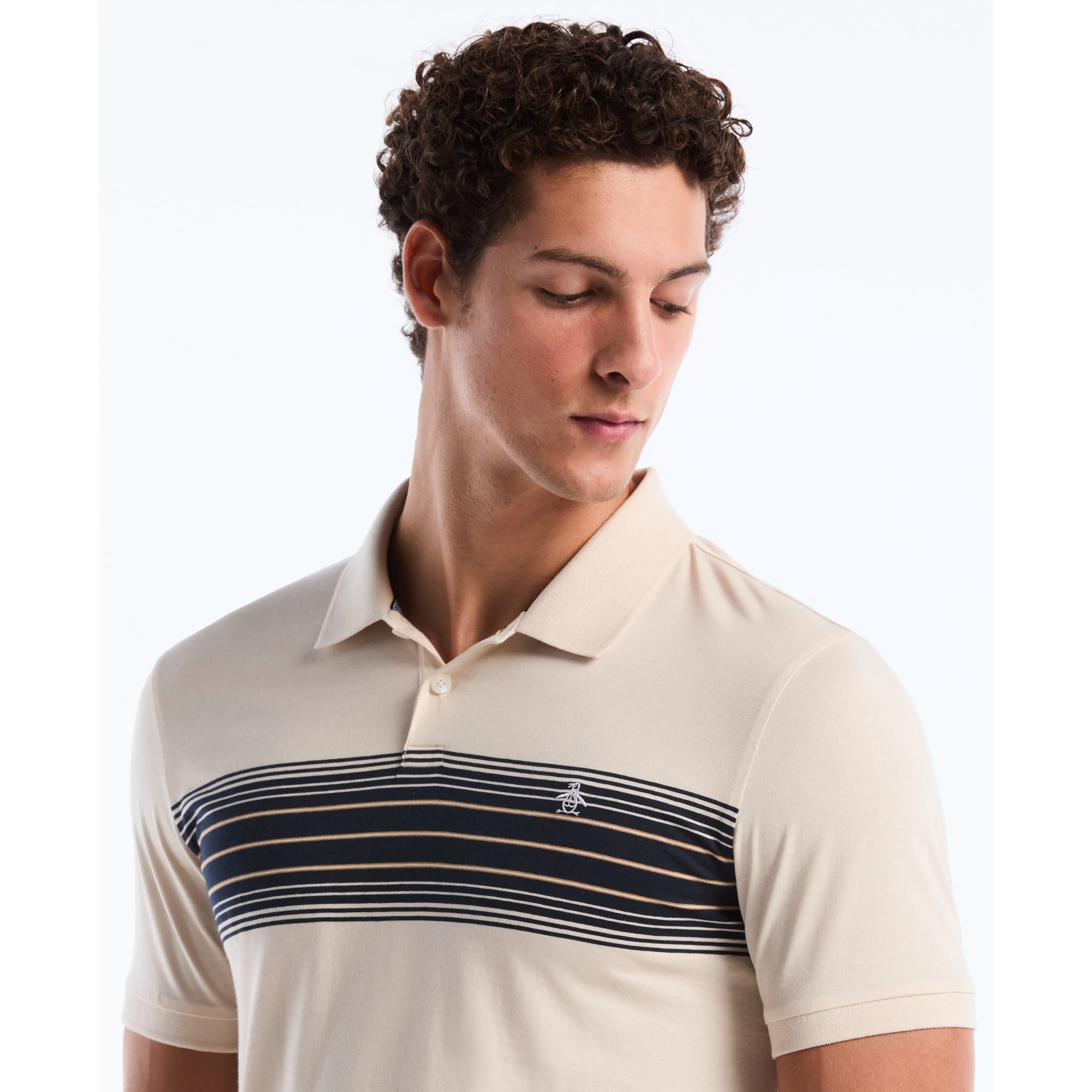 Chest Stripe Jersey Polo sold by Original Penguin product image thumbnail 3