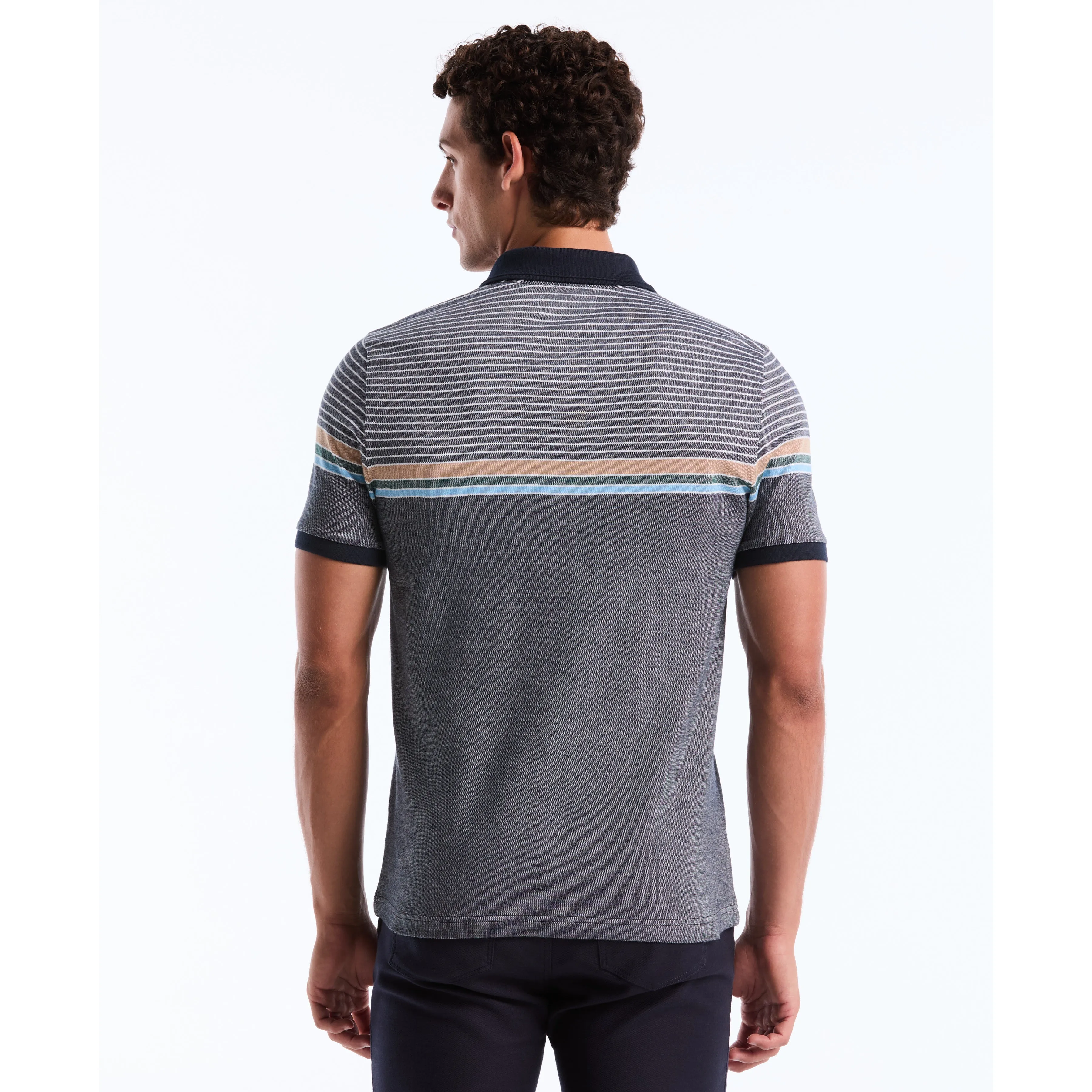 Birdseye Chest Stripe Polo sold by Original Penguin product image thumbnail 2