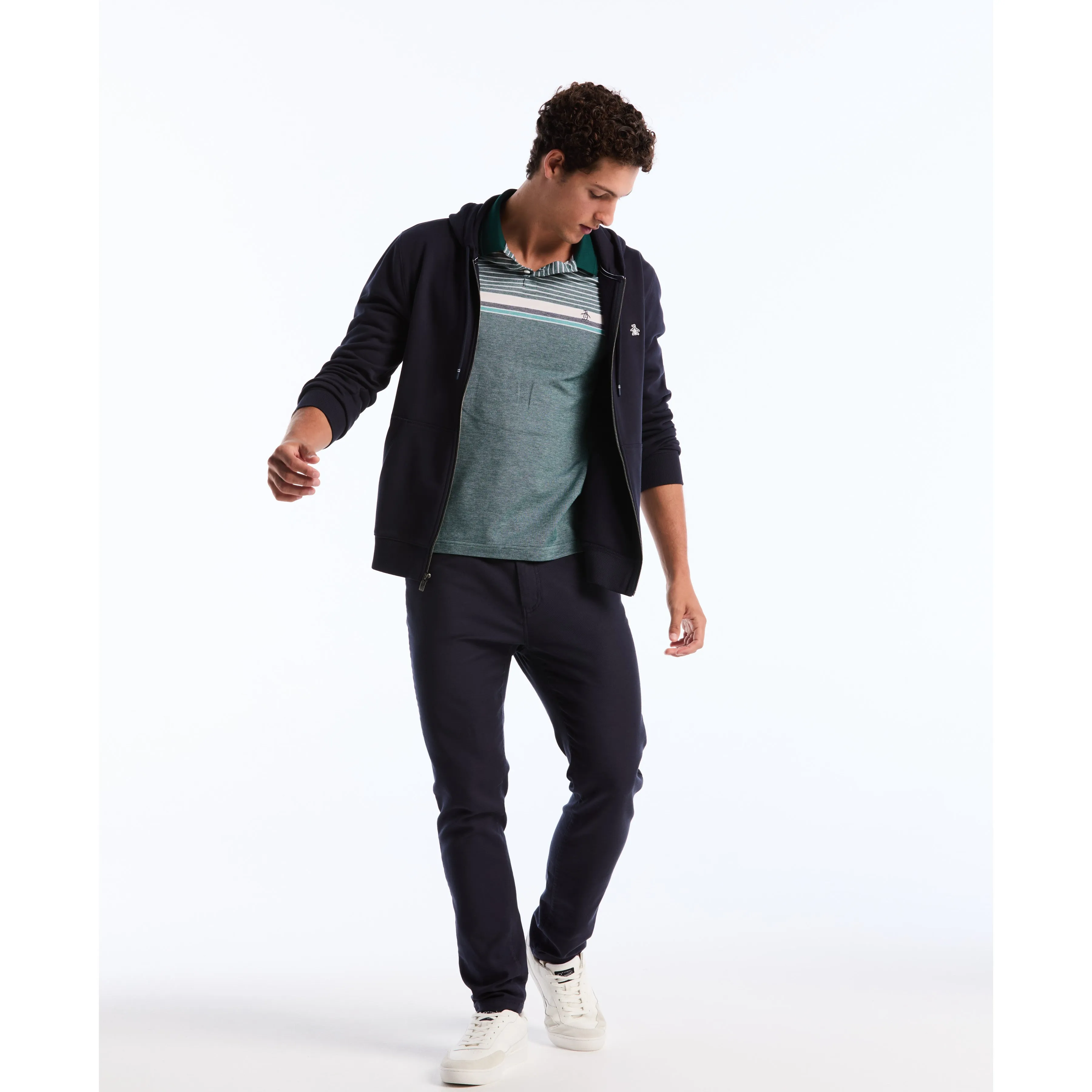 Birdseye Chest Stripe Polo sold by Original Penguin product image thumbnail 5