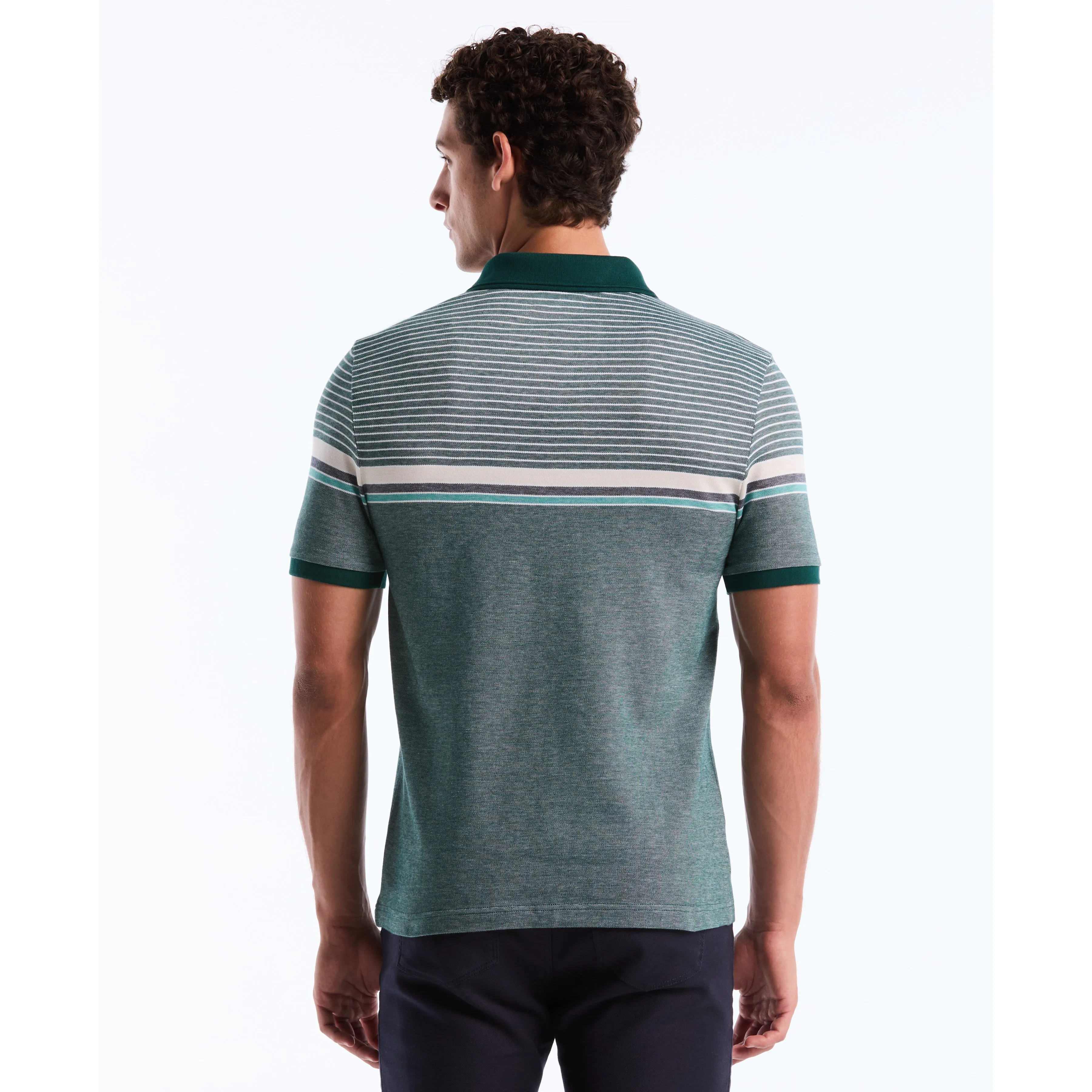 Birdseye Chest Stripe Polo sold by Original Penguin product image thumbnail 2