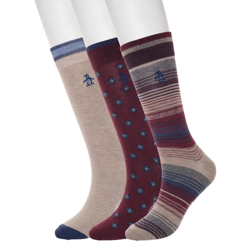 3 Pack Marled Stripe Socks sold by Original Penguin