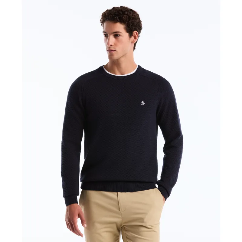 Novelty Bubble Stitch Sweater sold by Original Penguin